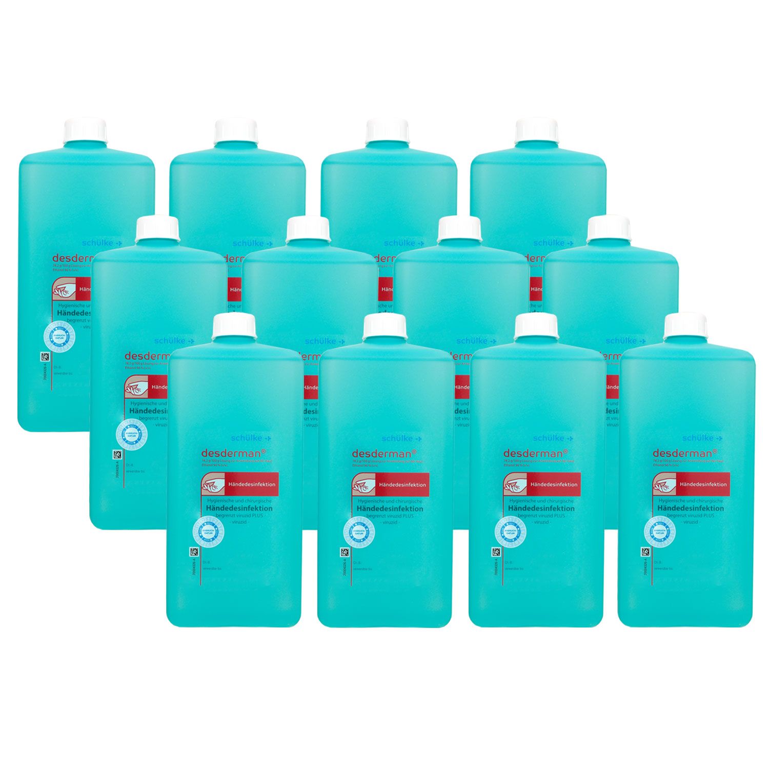 Sch�lke desderman 12 x 1000 ml hygienische und chirurgische H�ndedesinfektion