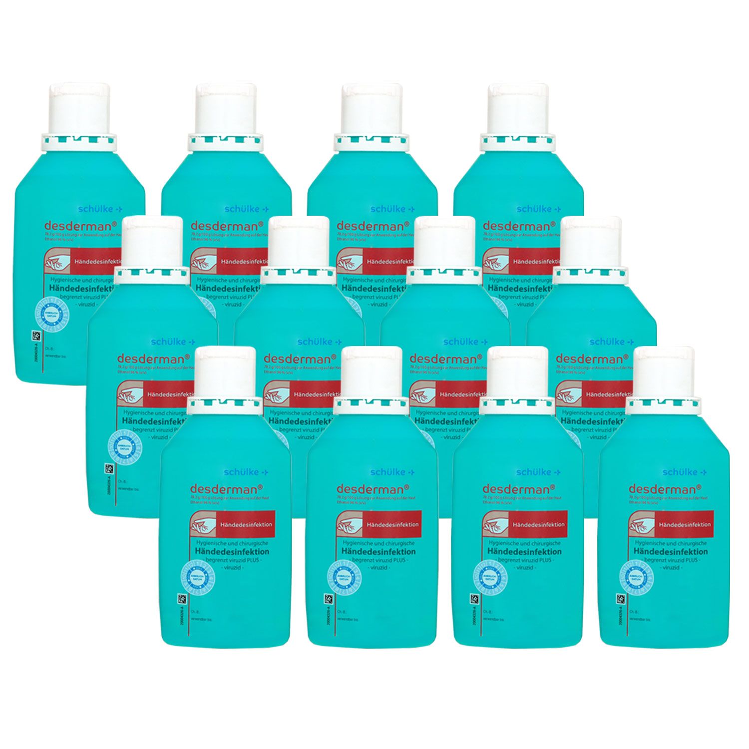 Sch�lke desderman 12 x 500 ml hygienische und chirurgische H�ndedesinfektion