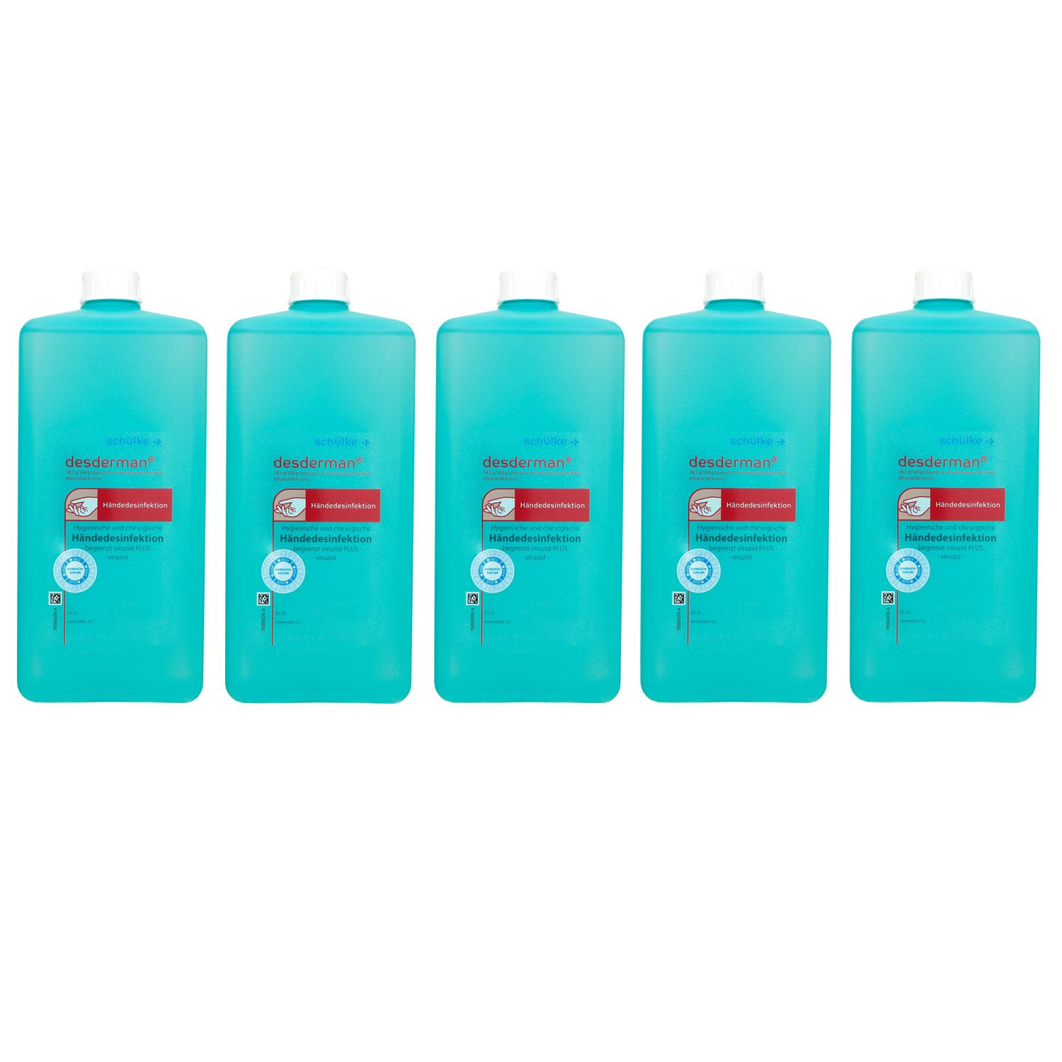 Sch�lke desderman 5 x 1000 ml hygienische und chirurgische H�ndedesinfektion