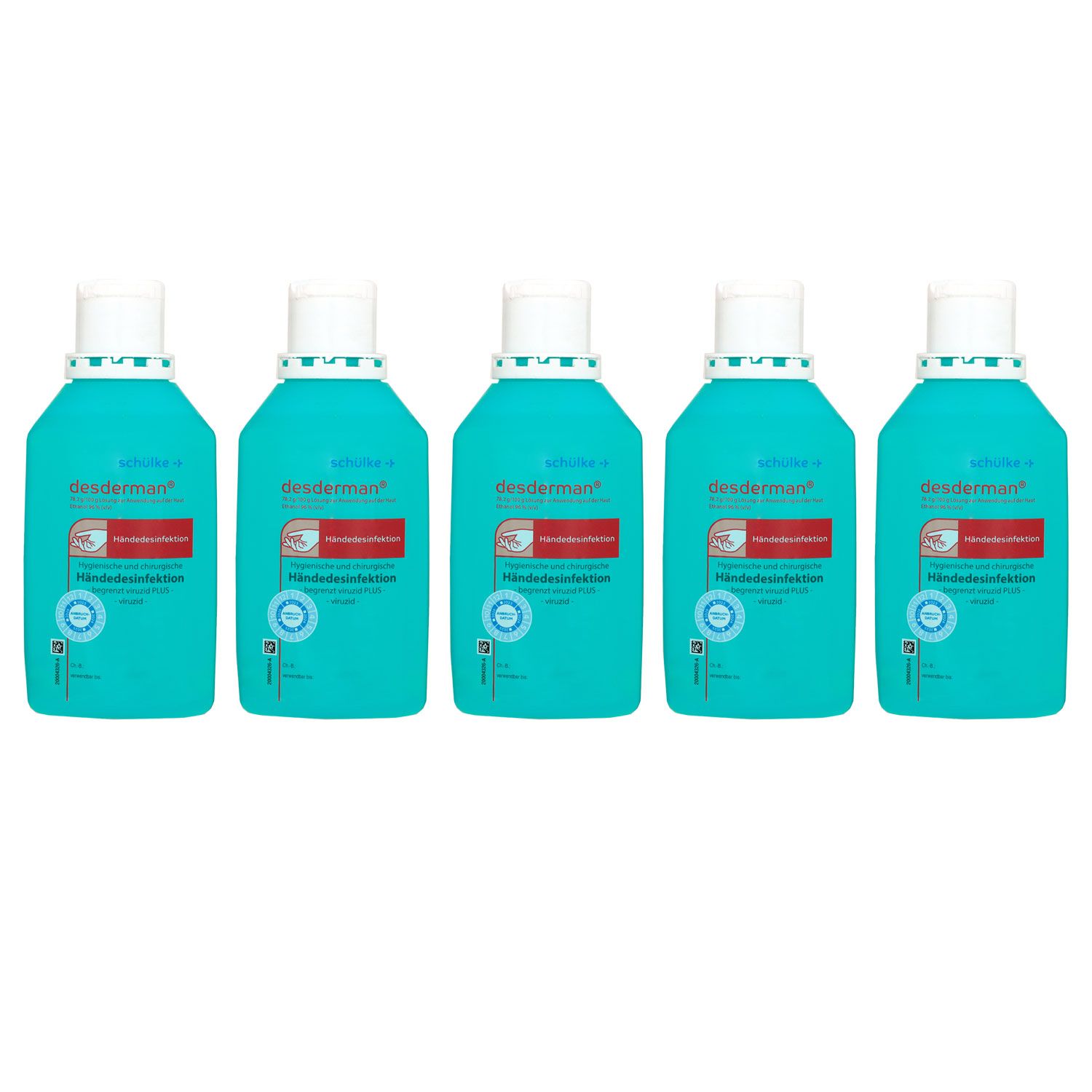 Sch�lke desderman 5 x 500 ml hygienische und chirurgische H�ndedesinfektion