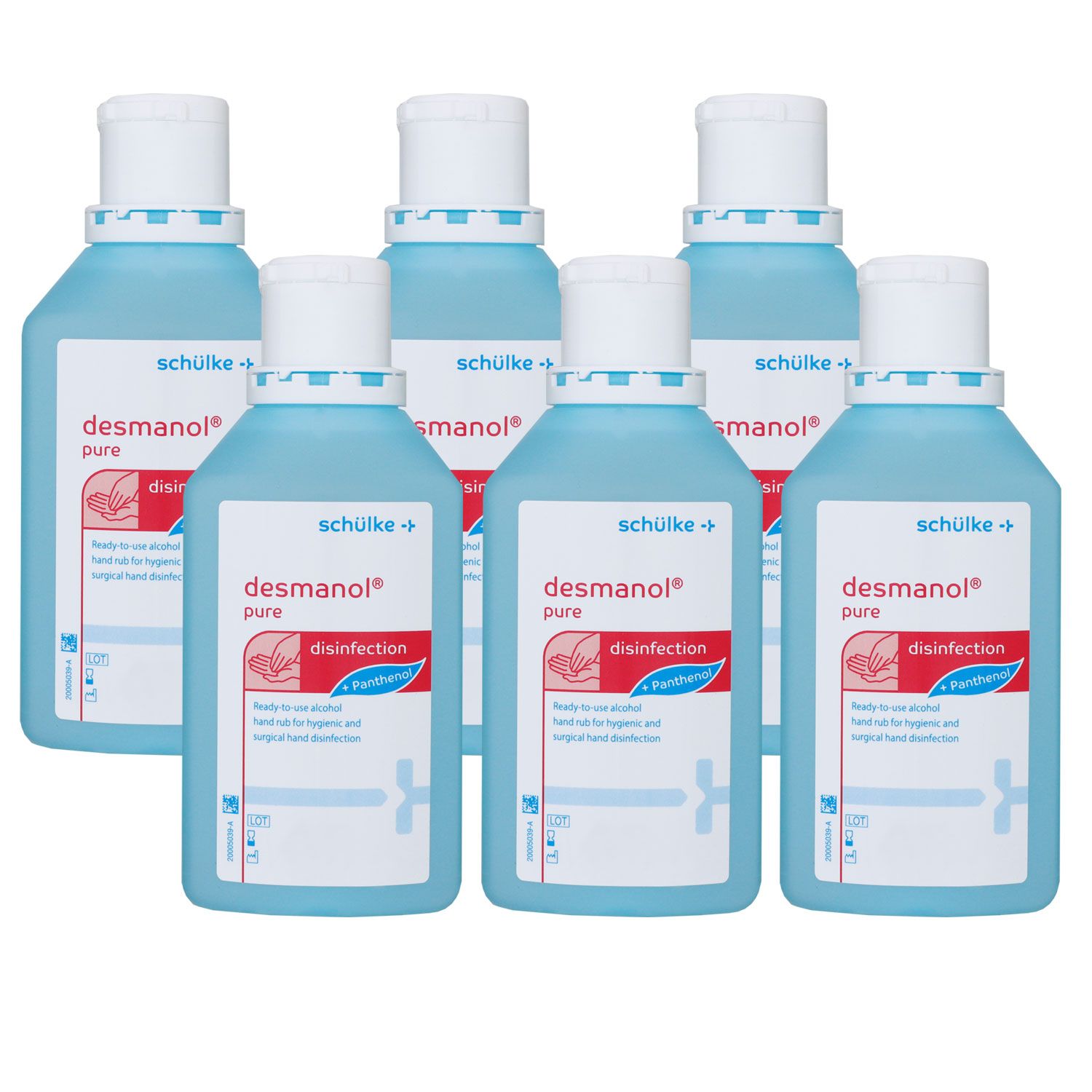 Sch�lke desmanol pure 6 x 500 ml Handdesinfektionsmittel Set