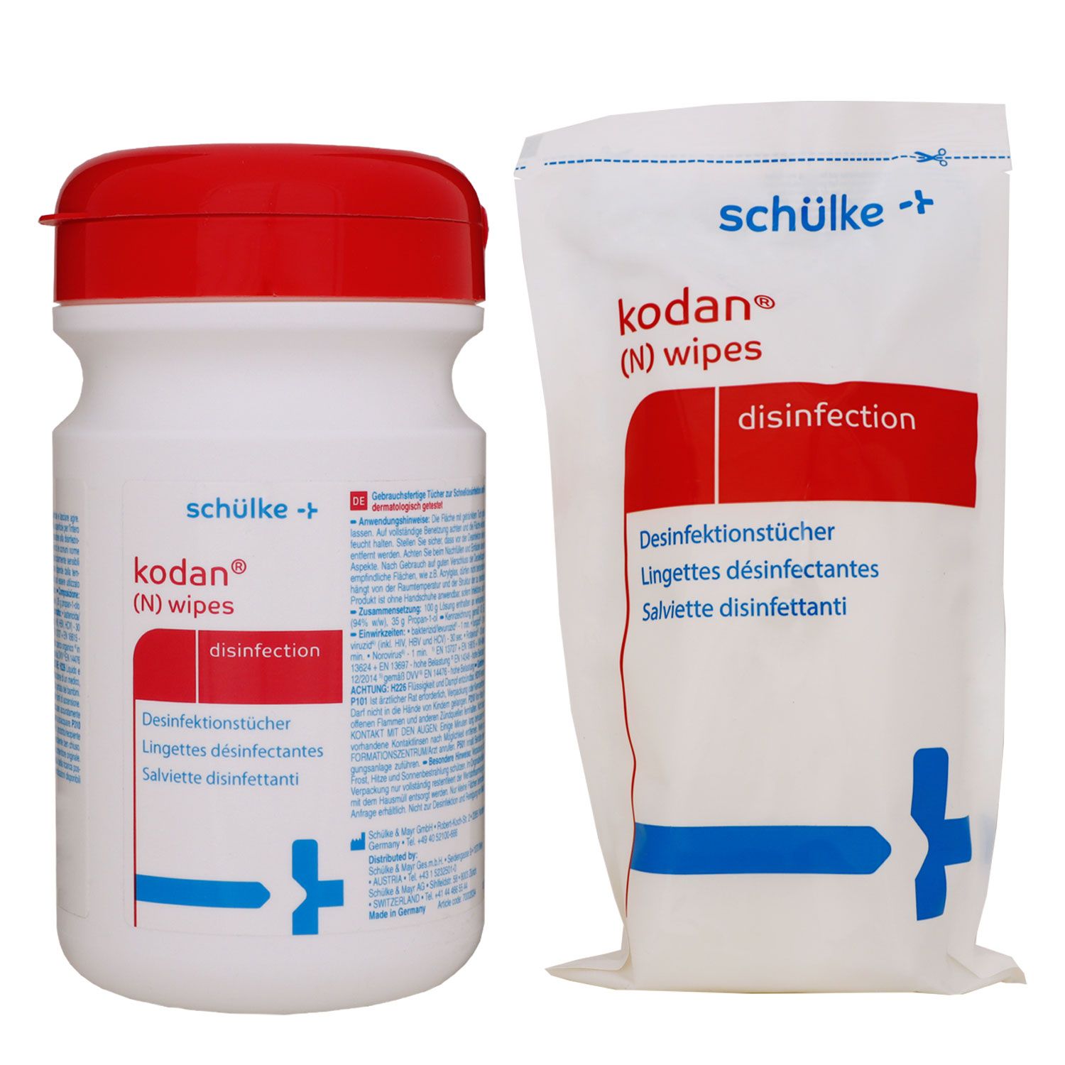 Sch�lke kodan (N) wipes 90 T�cher Fl�chendesinfektion Dose & 90 T�cher