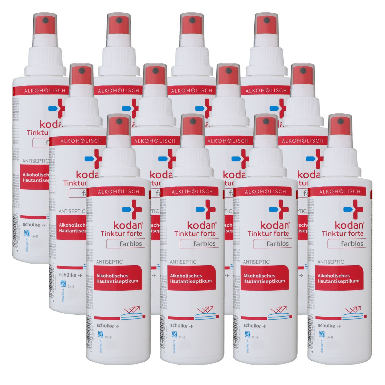 Sch�lke kodan Tinktur forte farblos 12 x 250 ml alkoholisches Hautdesinfektion