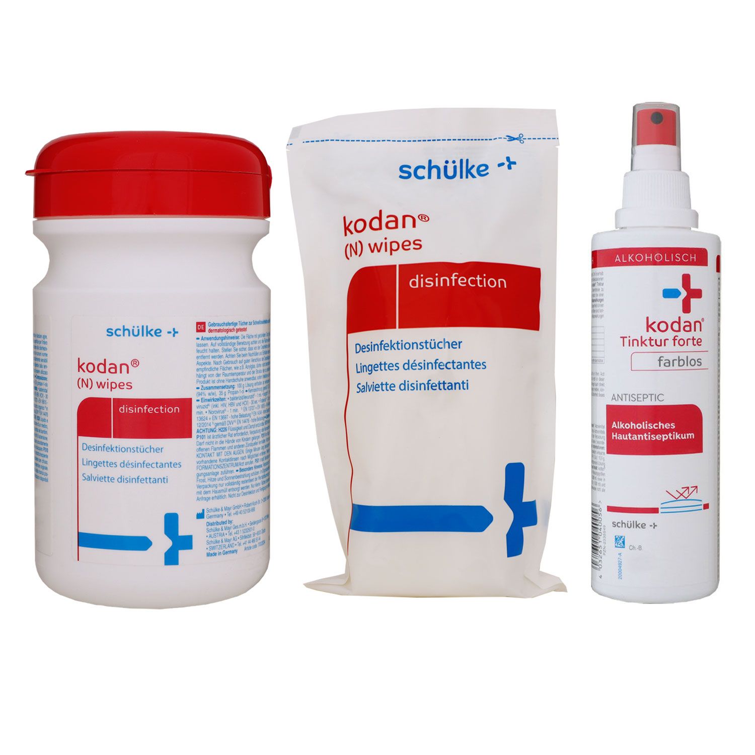 Sch�lke kodan wipes 90 T�cher Fl�chendesinfektion & 90 Refill & 250ml Tinktur