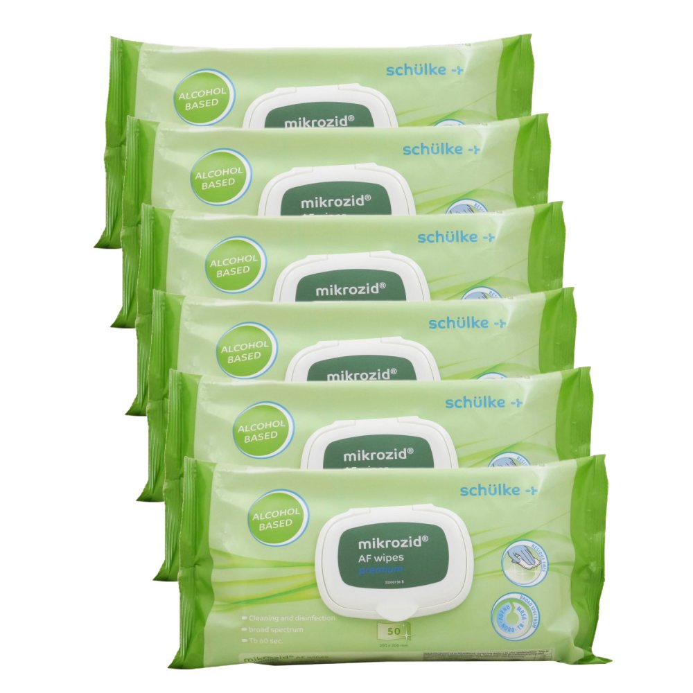 Schülke Mikrozid Af Wipes Premium Softpack 6 X 50 Stück Bei Riemax