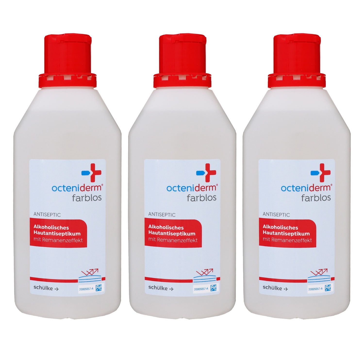 Sch�lke octeniderm Hautantiseptikum farblos 3 x 1000 ml Hautdesinfektion Set