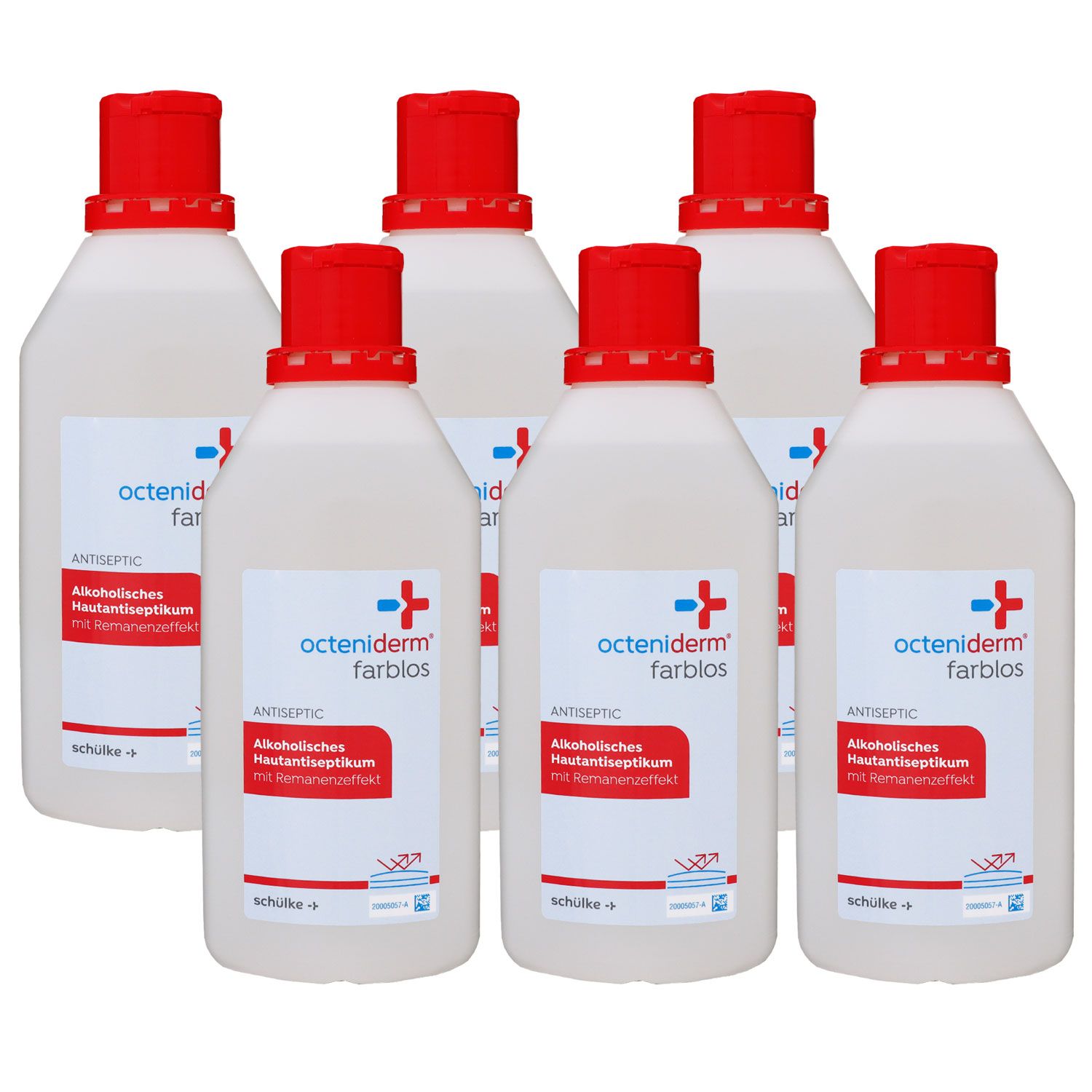 Sch�lke octeniderm Hautantiseptikum farblos 6 x 1000 ml Hautdesinfektion Set