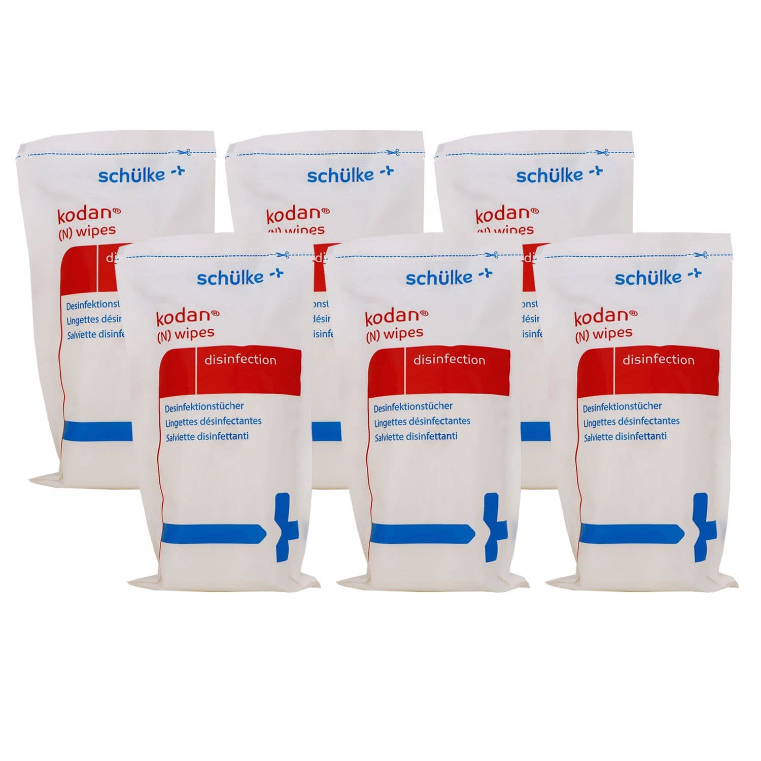 Sch�lke odan (N) wipes Nachf�llpackung 6 x 90 T�cher f�r Desinfektion Set