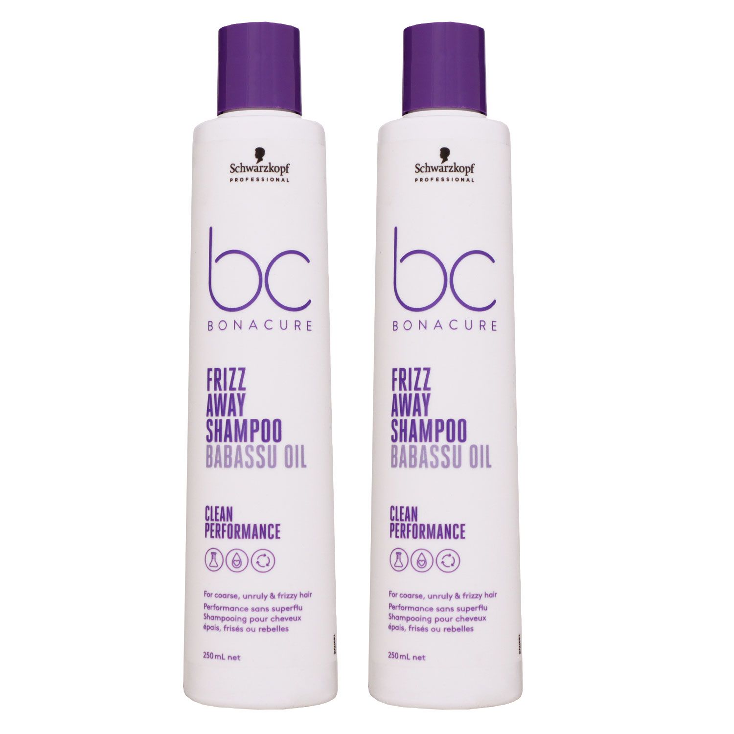 Schwarzkopf BC Bonacure Frizz Away 2 x 250 ml Shampoo mit Babassu �l Set