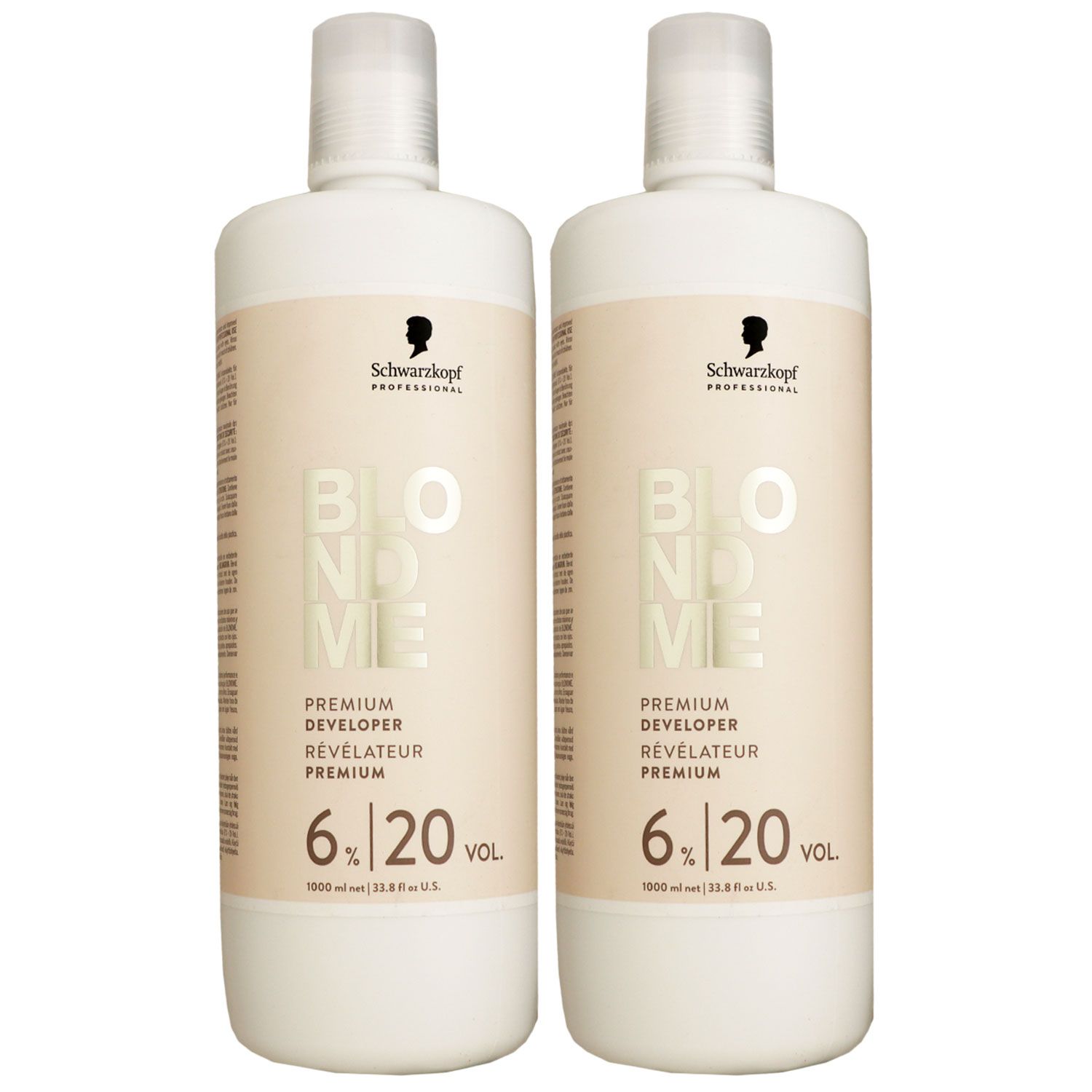 Schwarzkopf Blondme 2 x 1000 ml 6 % Oxydant Entwickler Set