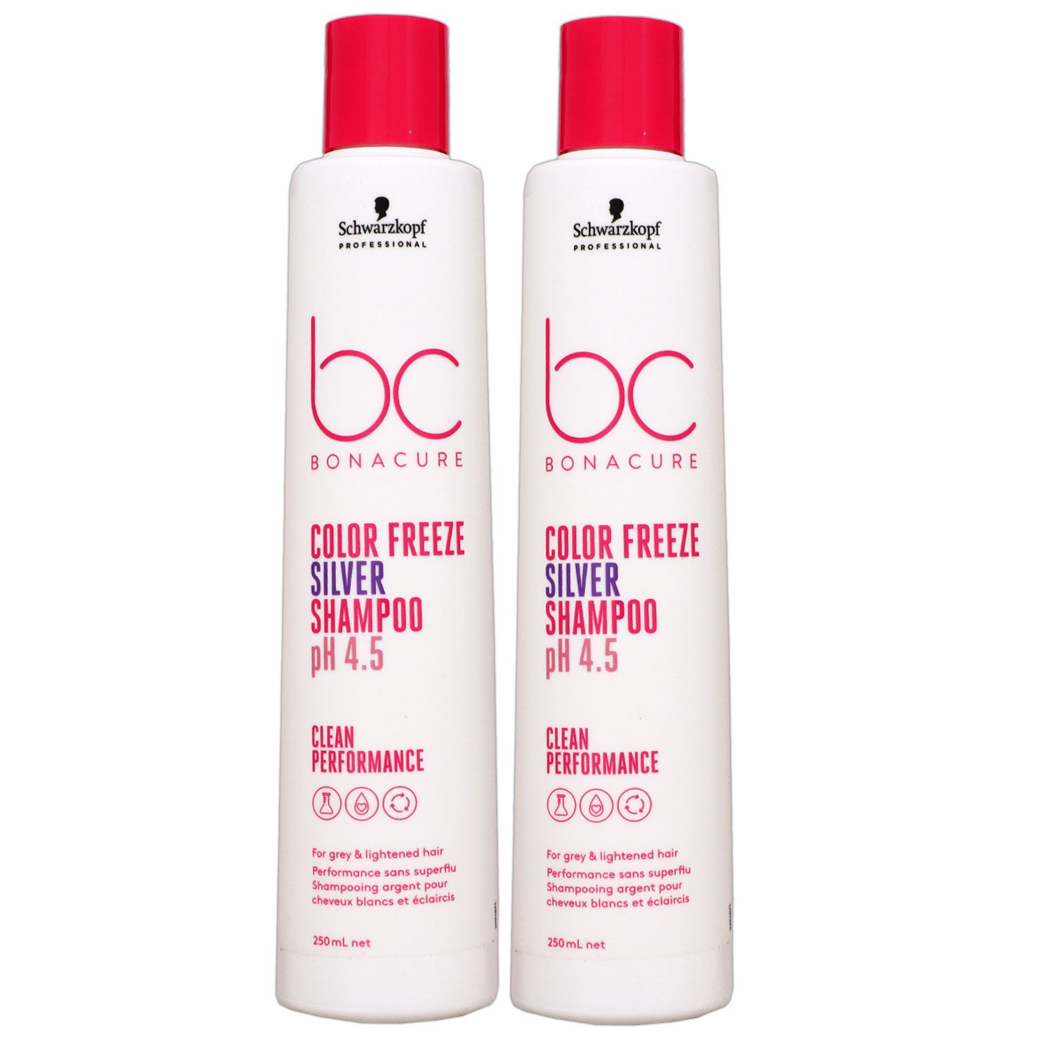 Schwarzkopf Bonacure Color Freeze 2 x 250 ml Silbershampoo Set