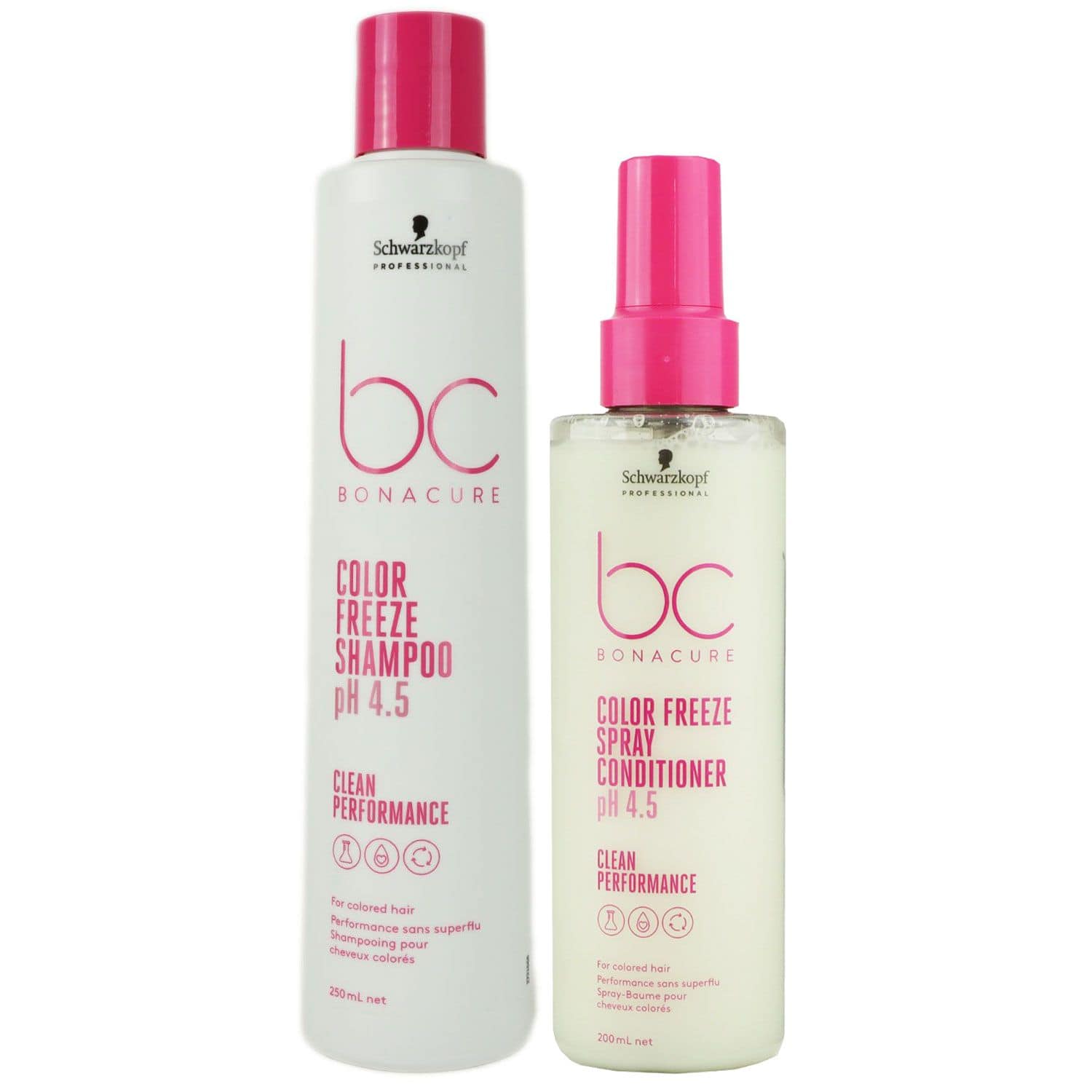 Schwarzkopf Bonacure Color Freeze 250 ml Shampoo & 200 ml Conditioner Spray Set
