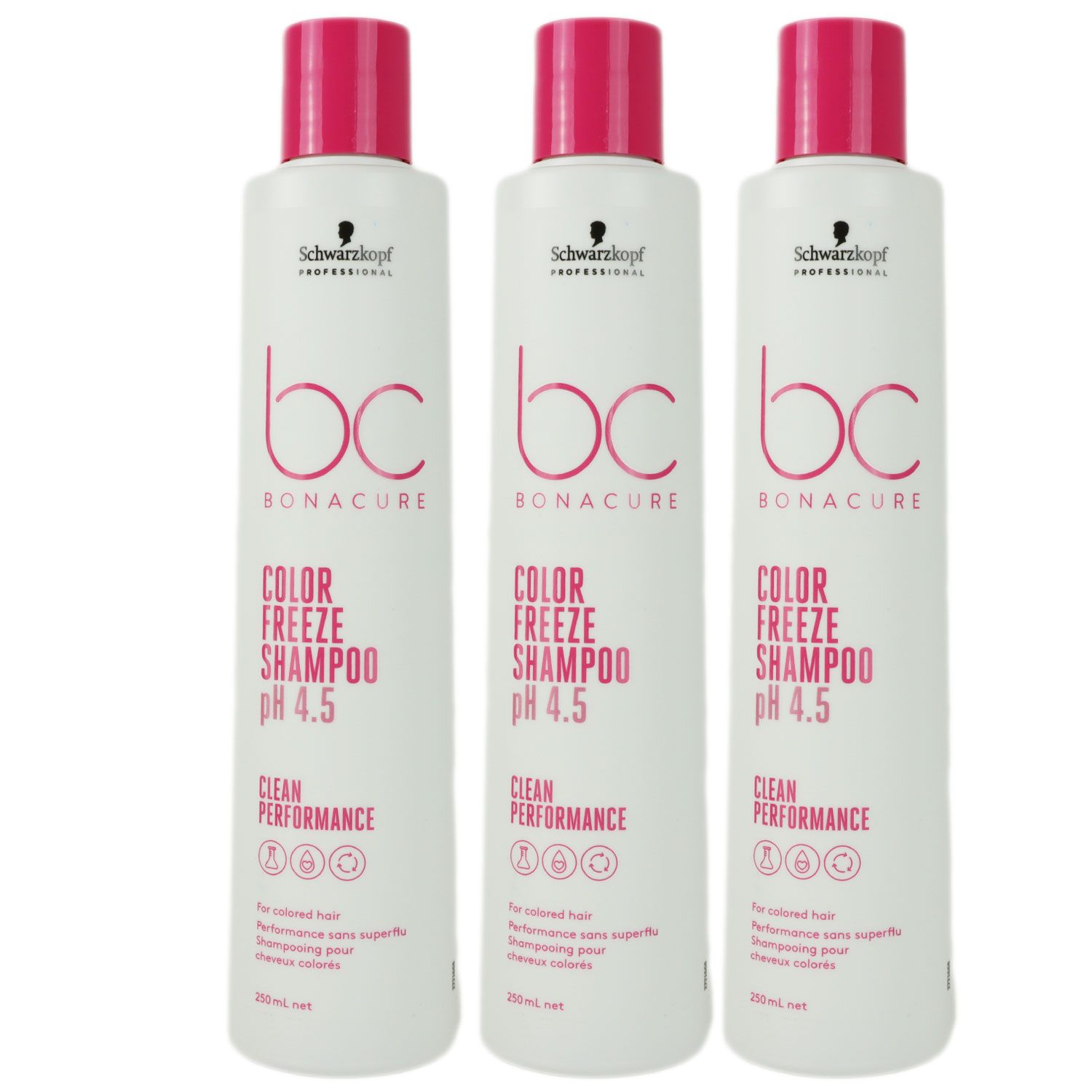 Schwarzkopf Bonacure Color Freeze 3 x 250 ml Shampoo f�r coloriertes Haar Set