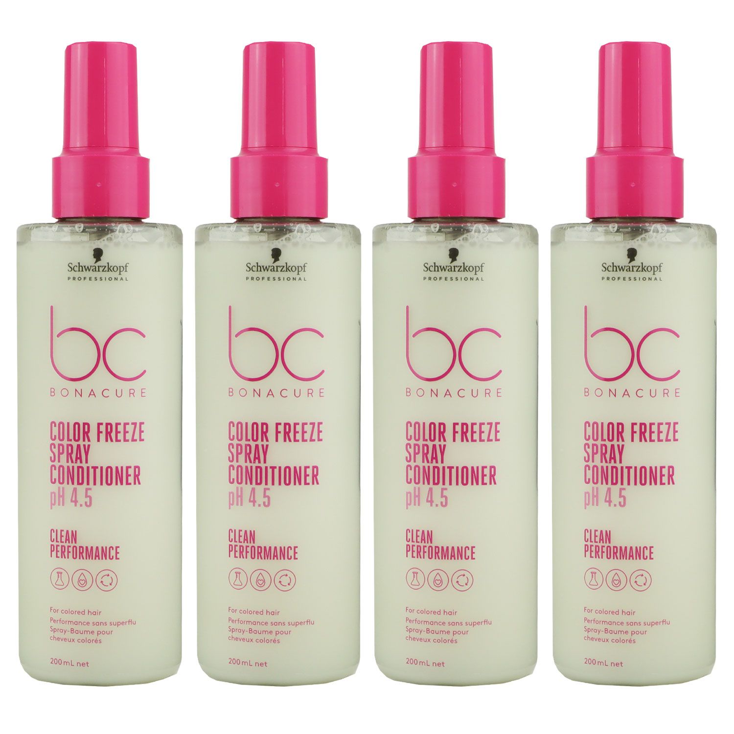 Schwarzkopf Bonacure Color Freeze 4 x 200 ml Conditioner Spray Set