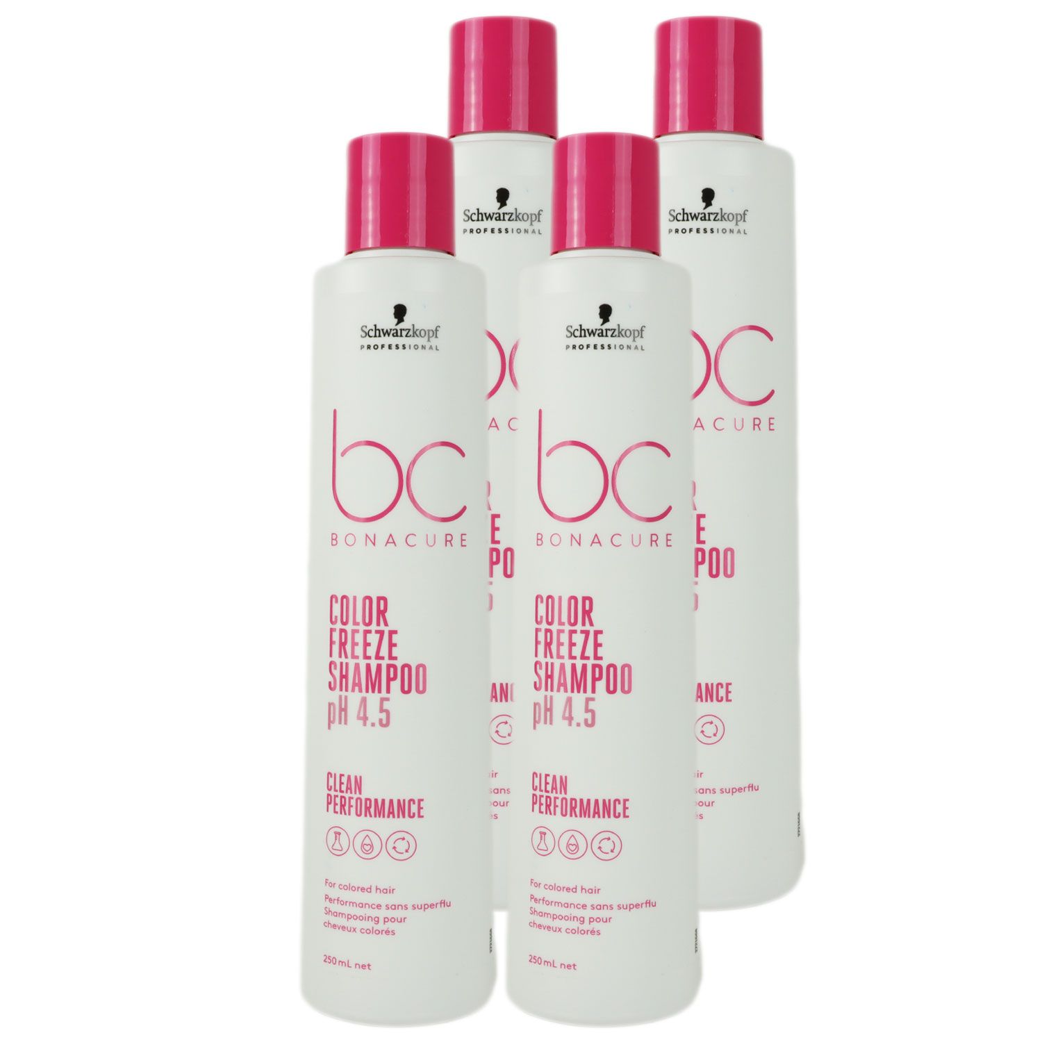 Schwarzkopf Bonacure Color Freeze 4 x 250 ml Shampoo f�r coloriertes Haar Set