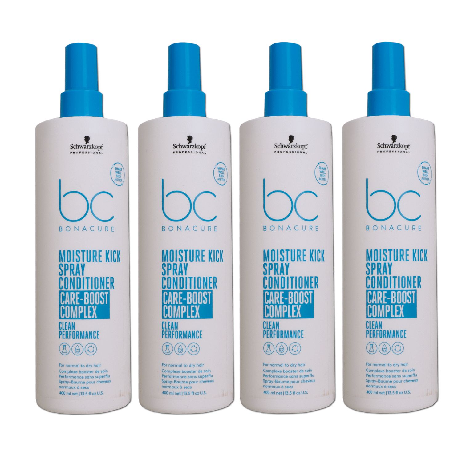 Schwarzkopf Bonacure Moisture Kick 4 x 400 ml Spr�hconditioner Set