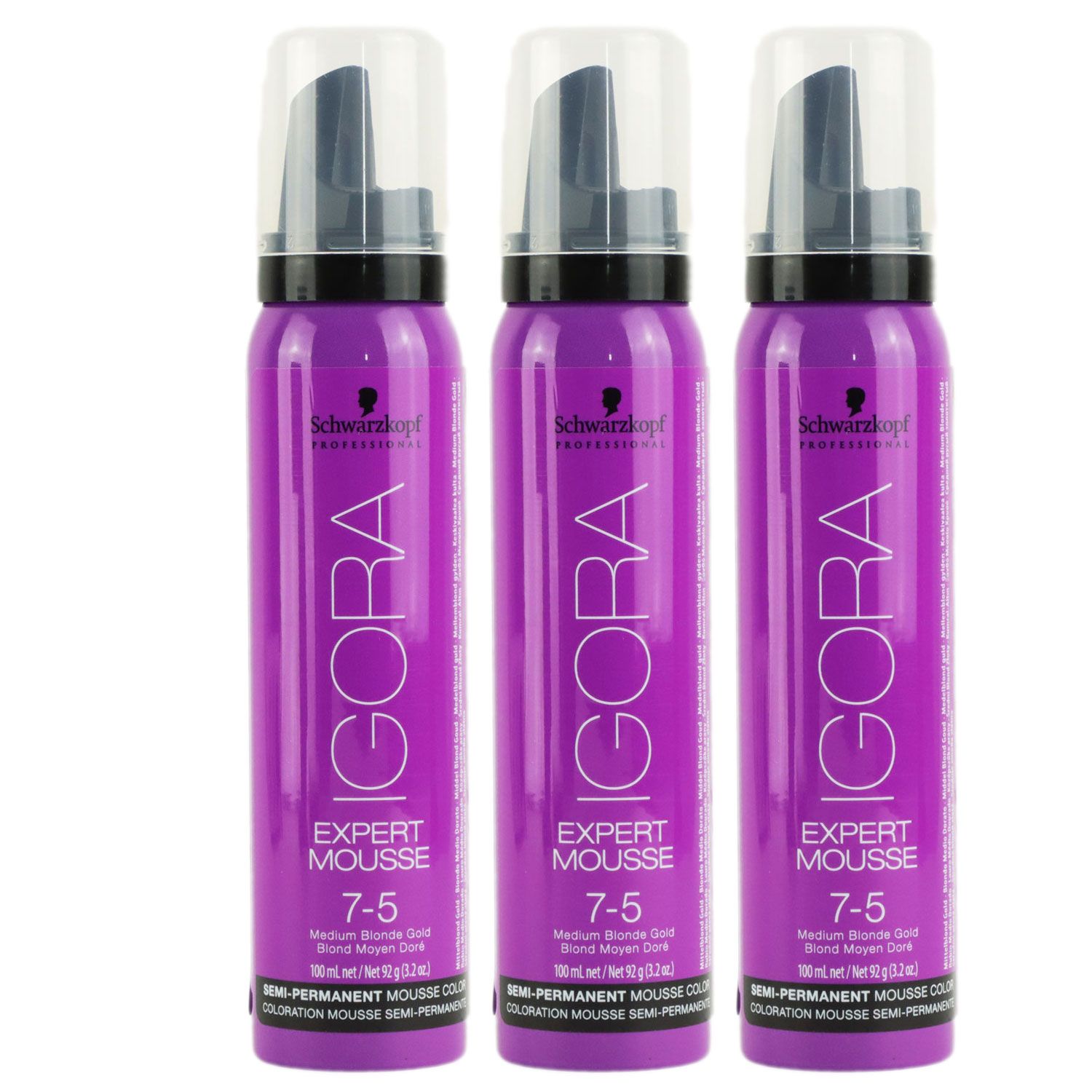 Schwarzkopf Igora Expert Mousse 3 X 100 Ml 7 5 Set Bei Riemax 7649