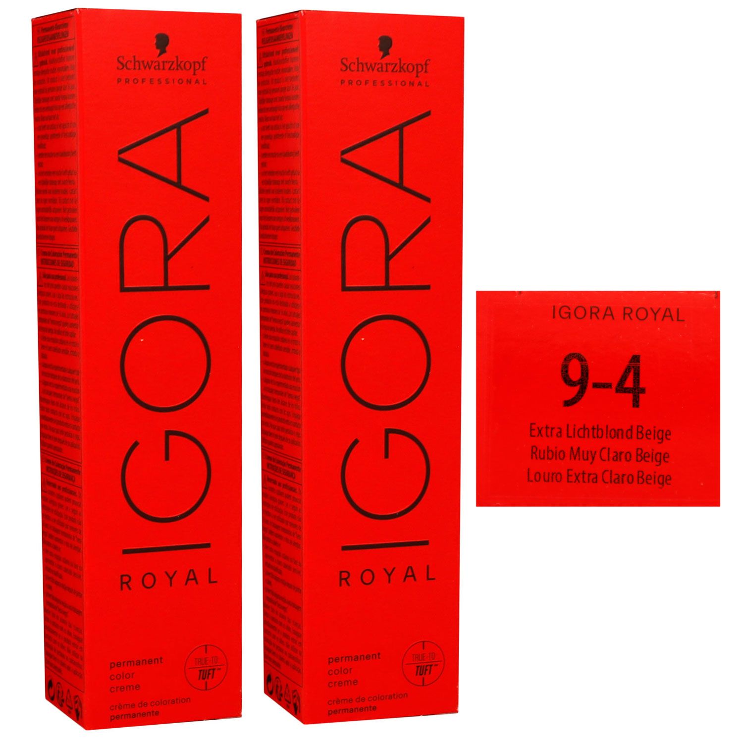 Schwarzkopf Igora Royal 2 x 60 ml 9-4 extra hellblond beige Haarfarbe Cremefarbe Set