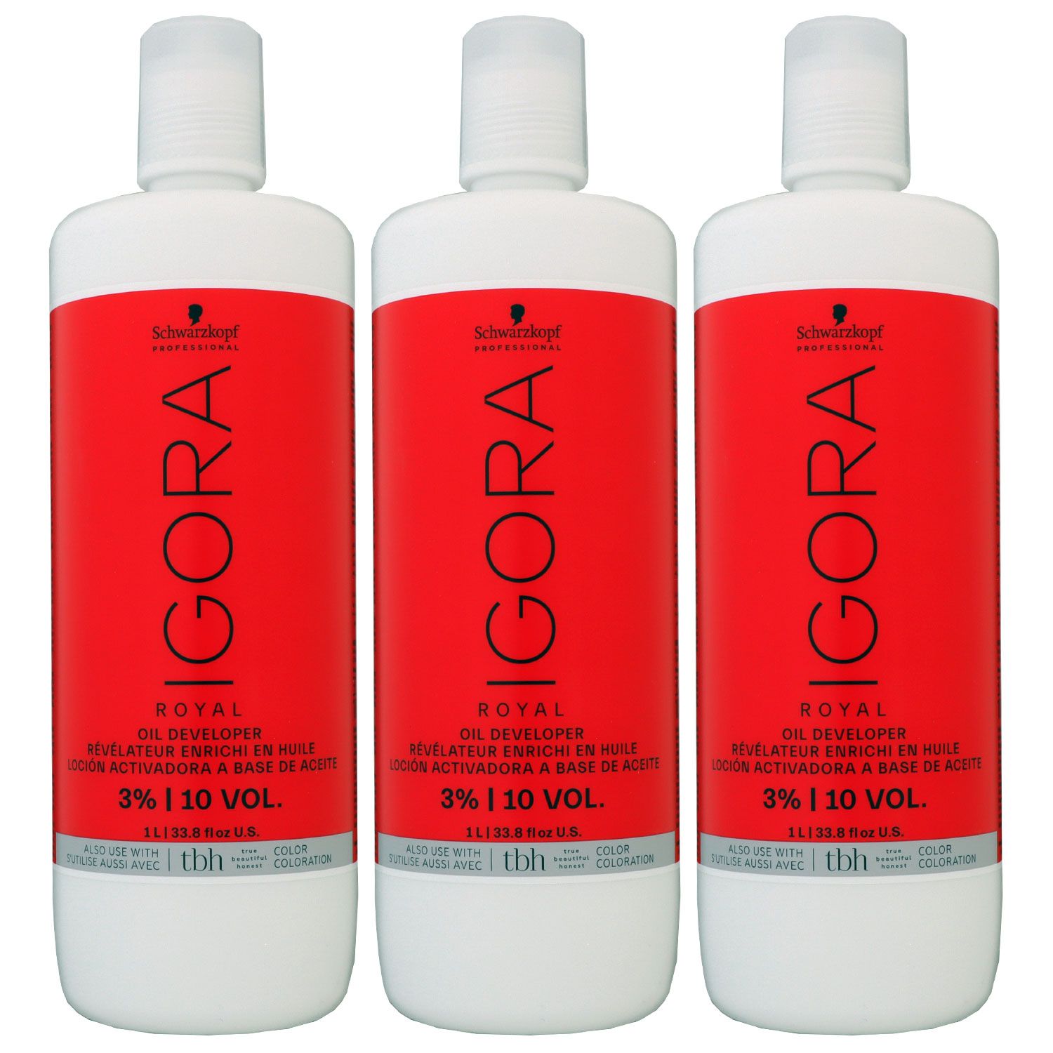 Schwarzkopf Igora Royal 3 x 1000 ml 3% �l Entwickler Oil Developer Set