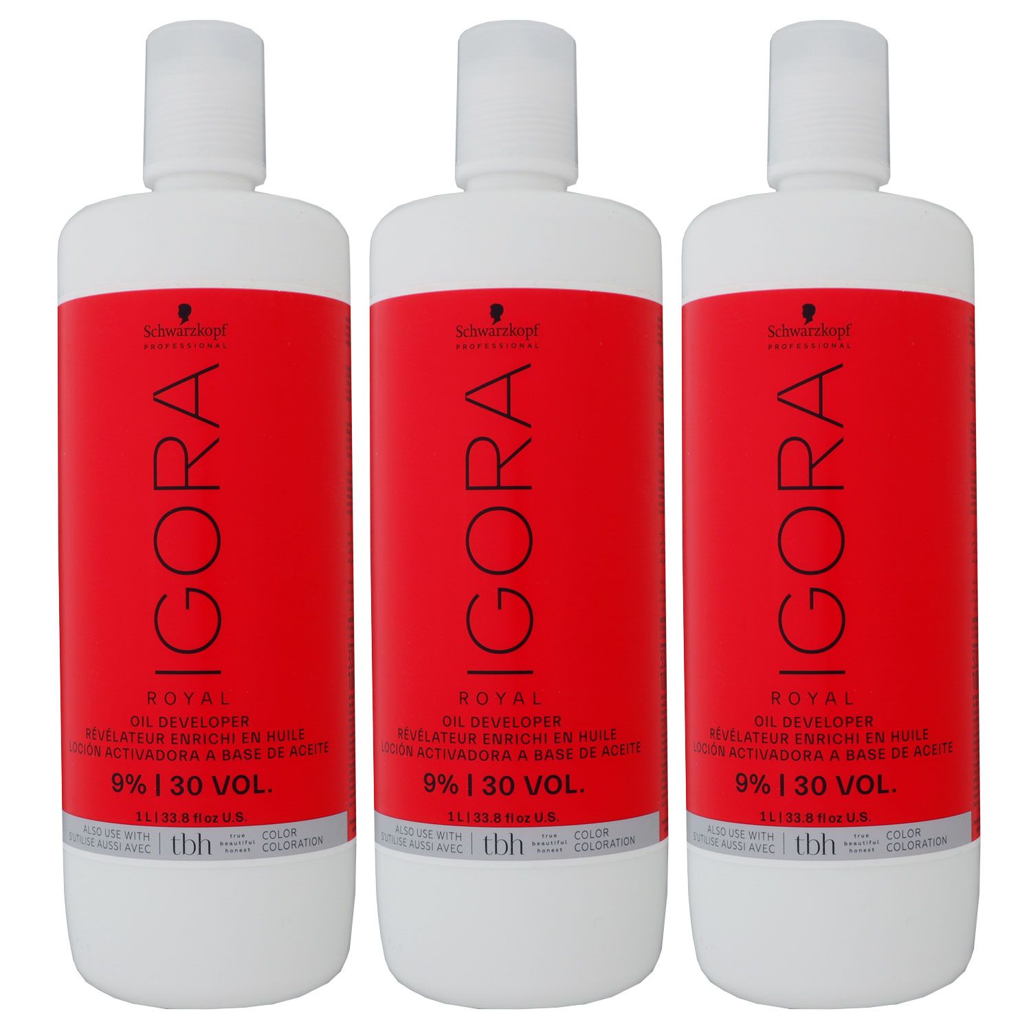 Schwarzkopf Igora Royal 3 x 1000 ml 9% �l Entwickler Oil Developer Set