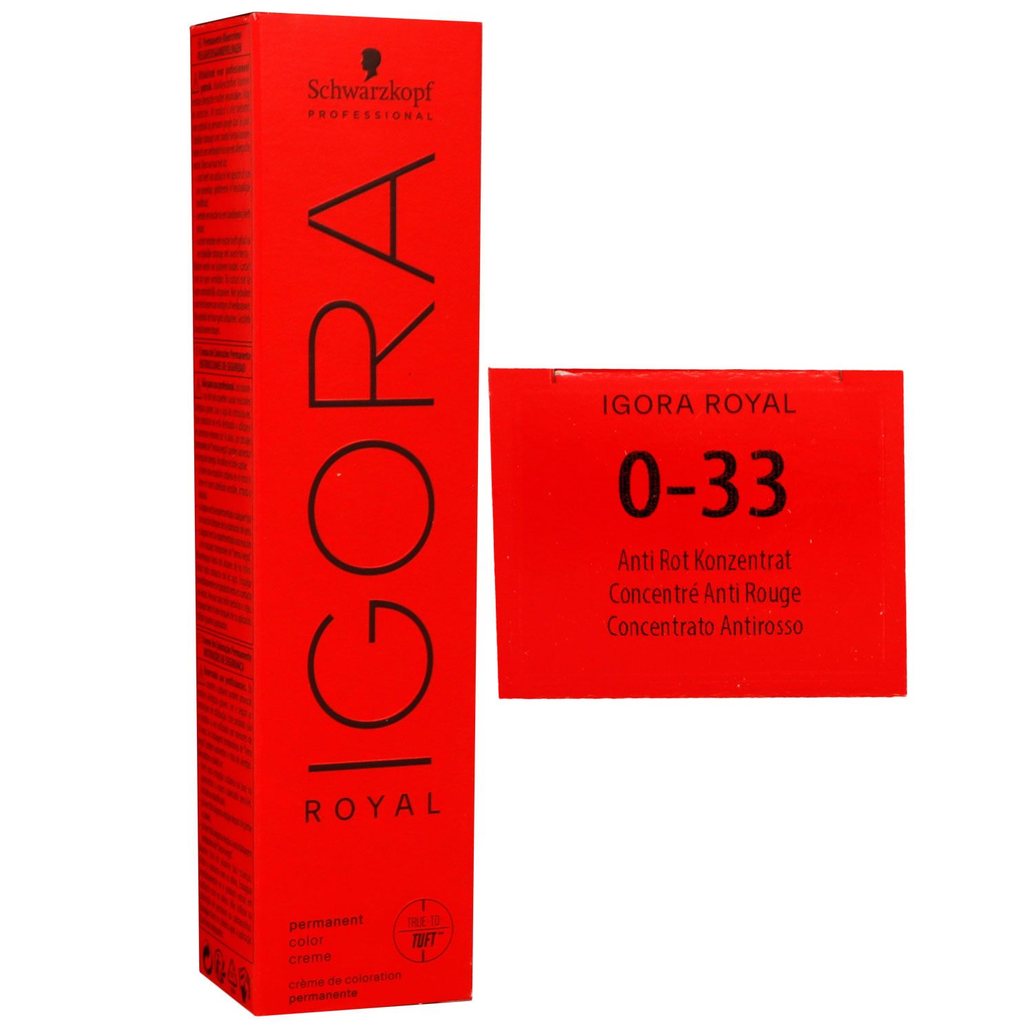 Schwarzkopf Igora Royal 60 ml 0-33 anti rot konzentrat Haarfarbe Cremefarbe