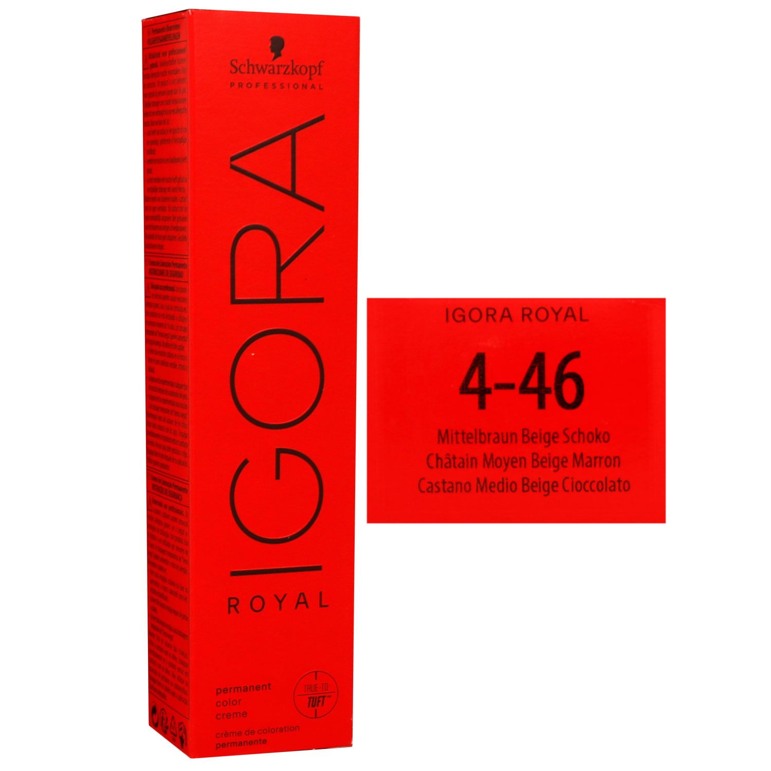 Schwarzkopf Igora Royal 60 ml 4-46 mittelbraun beige schoko Haarfarbe Cremefarbe