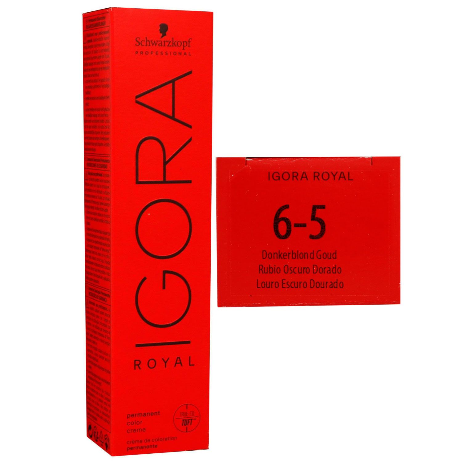 Schwarzkopf Igora Royal 60 ml 6-5 dunkelblond gold Haarfarbe Cremefarbe