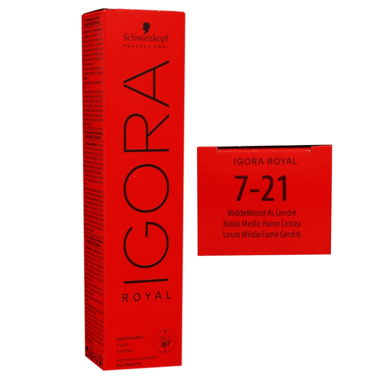 Schwarzkopf Igora Royal 60 ml 7-21 mittelblond asch cendre Haarfarbe Cremefarbe