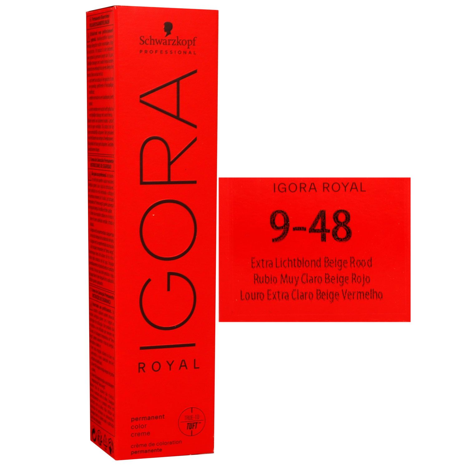 Schwarzkopf Igora Royal 60 ml 9-48 extra hellblond beige rot Haarfarbe Cremefarbe