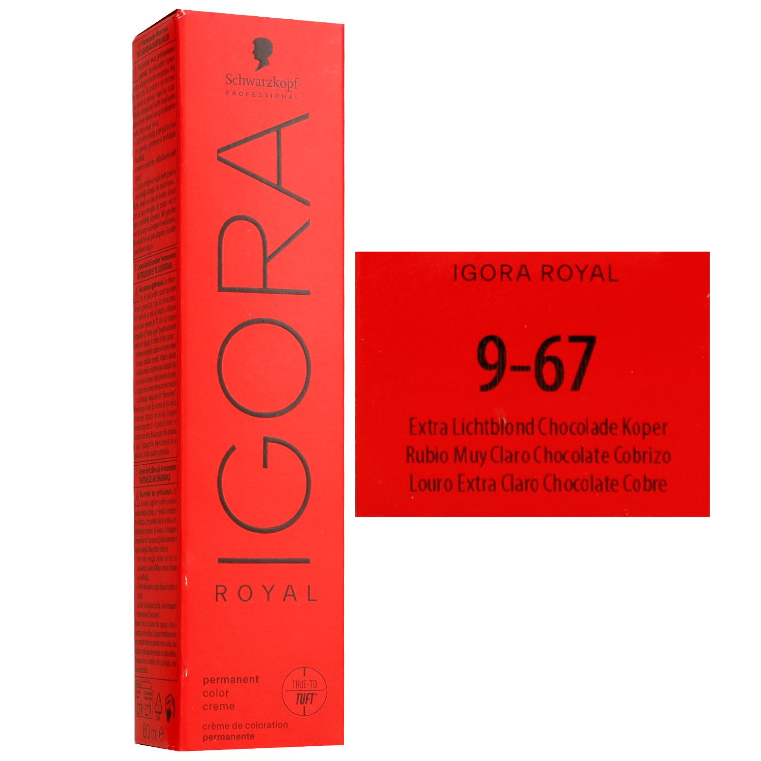 Schwarzkopf Igora Royal 60 ml 9-67 Extra Hellblond Schoko Kupfer Beige Haarfarbe