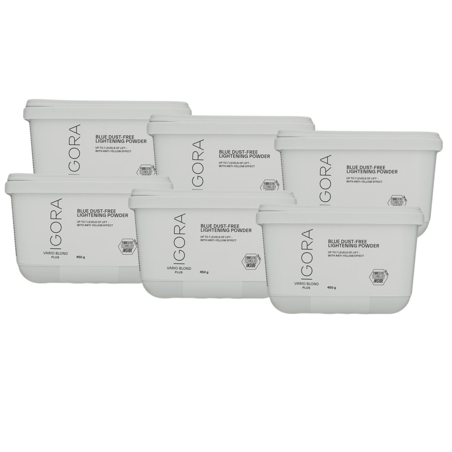 Schwarzkopf Igora Vario Blond Plus Blondierung 6 x 450 g Blondierpulver Set