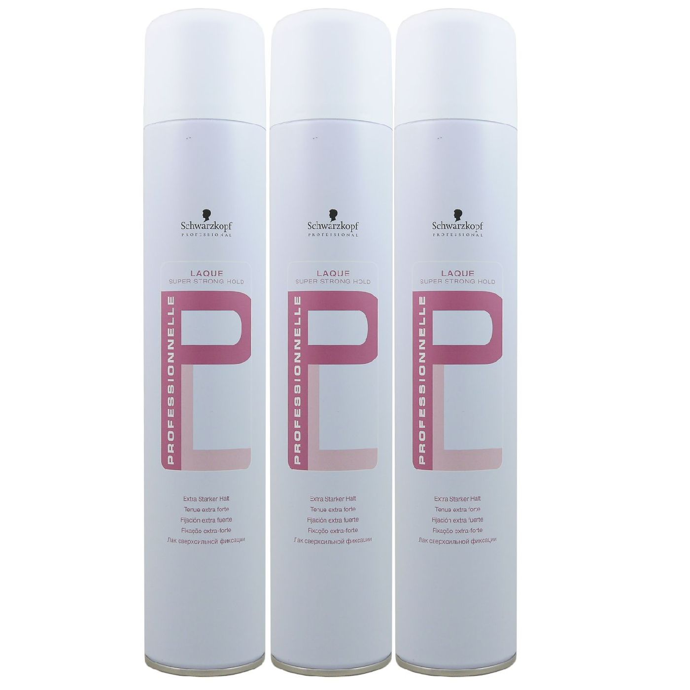 Schwarzkopf Laque Super Strong Hold 3 x 500 ml Haarspray Set