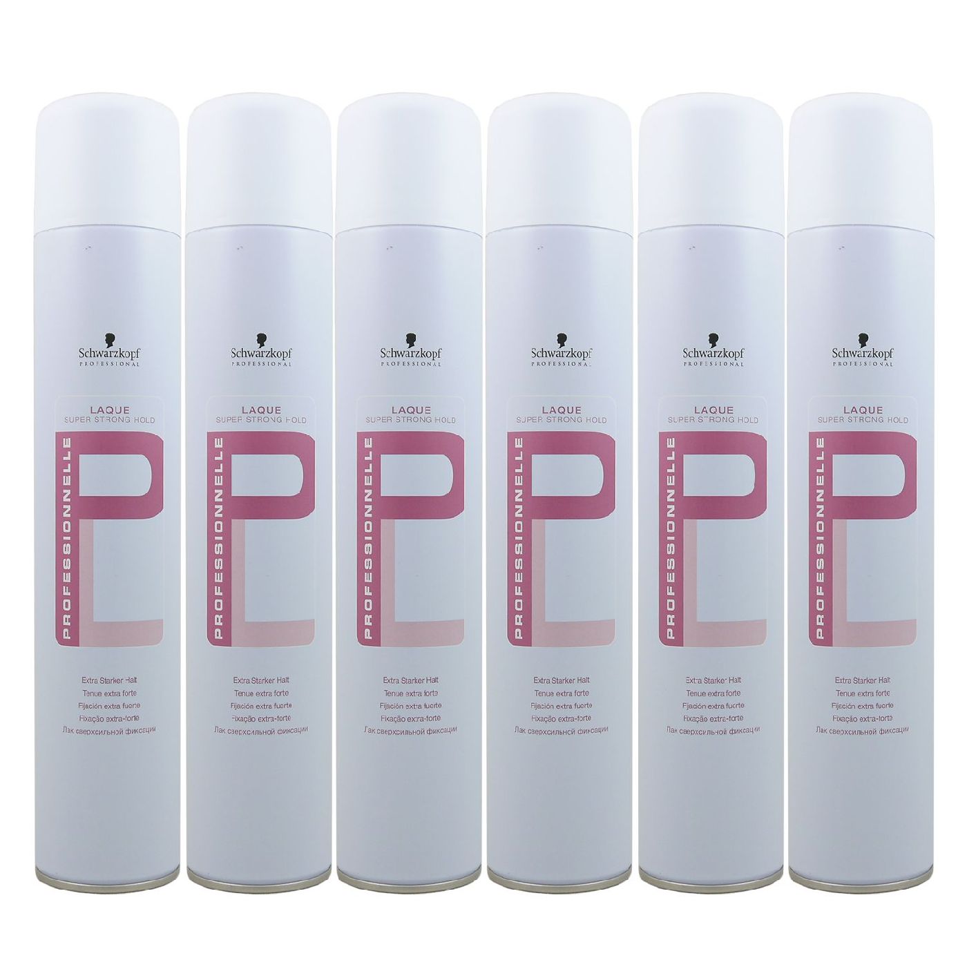Schwarzkopf Laque Super Strong Hold 6 x 500 ml Haarspray Set