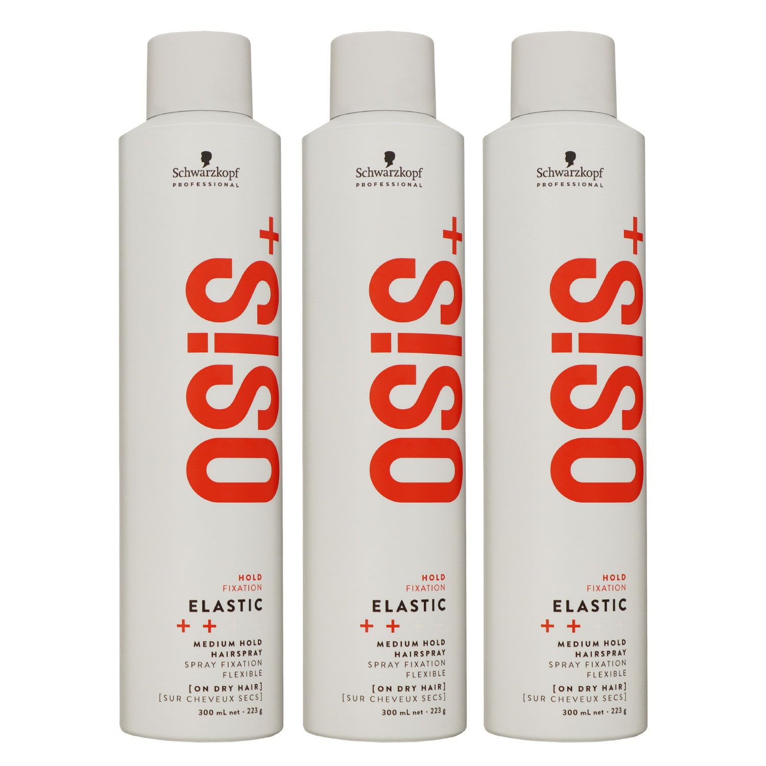 Schwarzkopf Osis Elastic 3 x 300 ml Haarspray Set