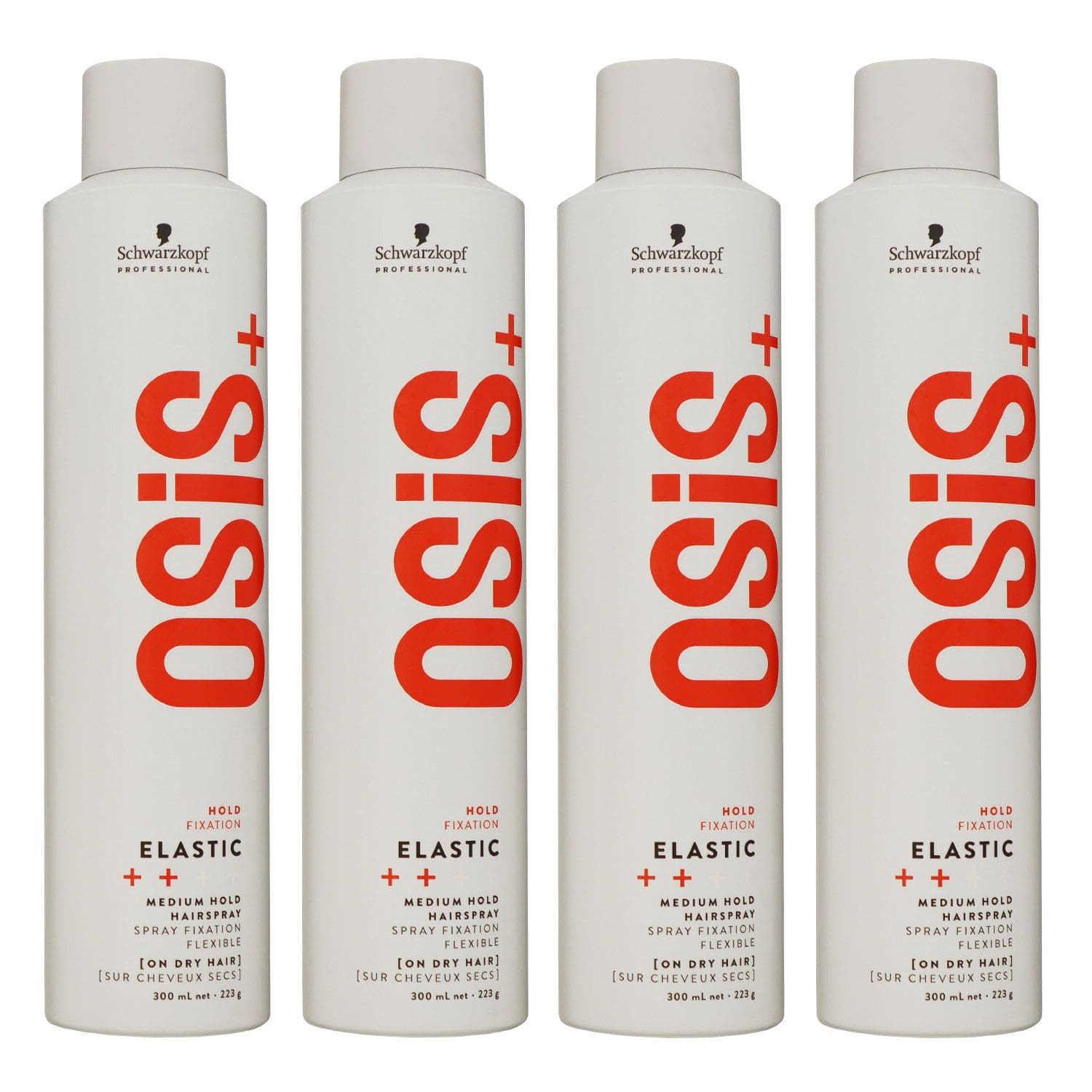 Schwarzkopf Osis Elastic 4 x 300 ml Haarspray Set