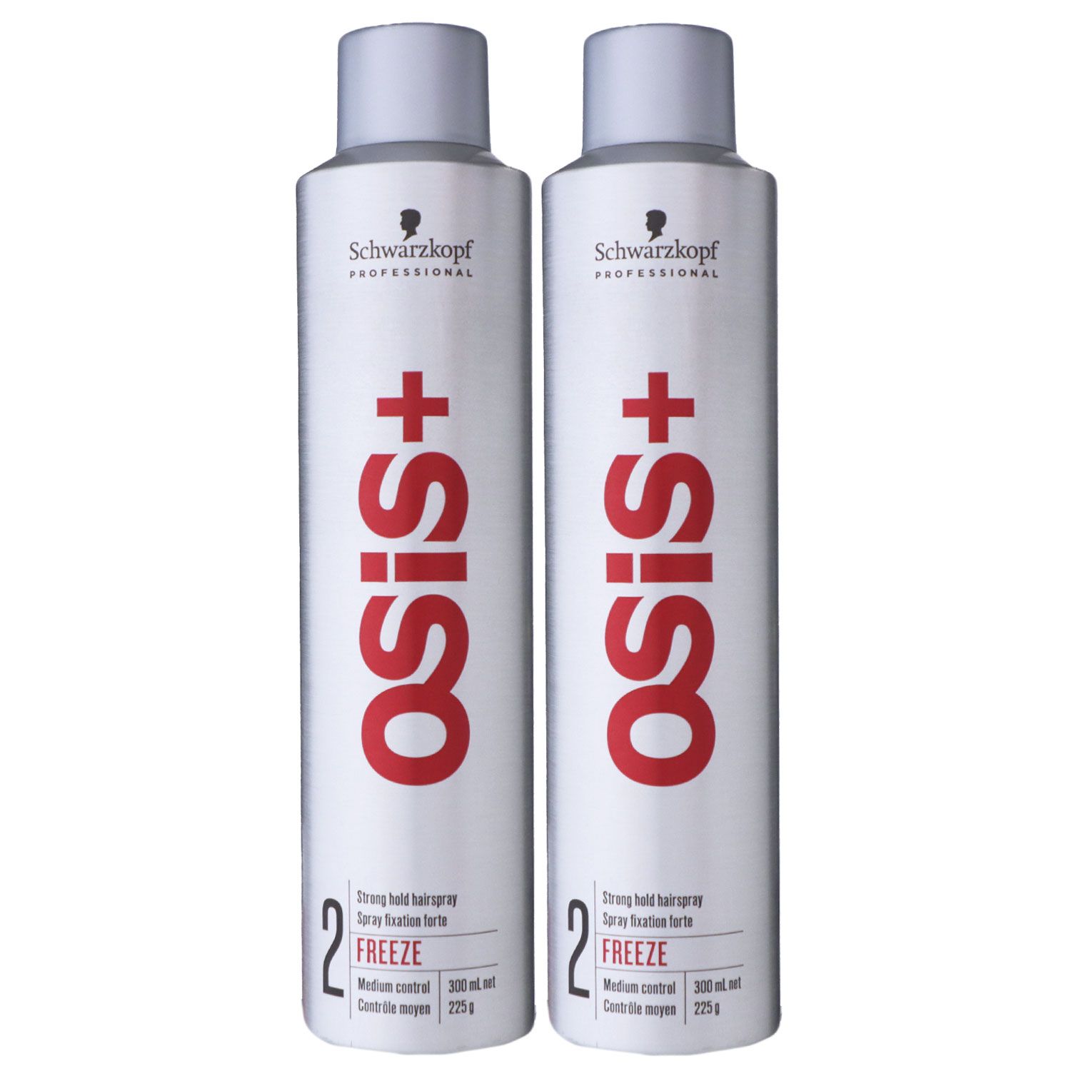 Schwarzkopf Osis Freeze 2 x 300 ml Haarspray starker Halt altes design Set