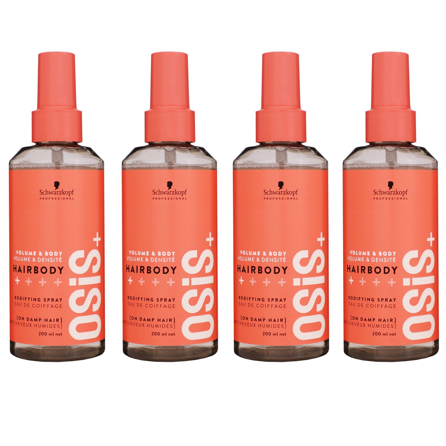 Schwarzkopf Osis Hairbody 4 x 200 ml Volumenspray Set