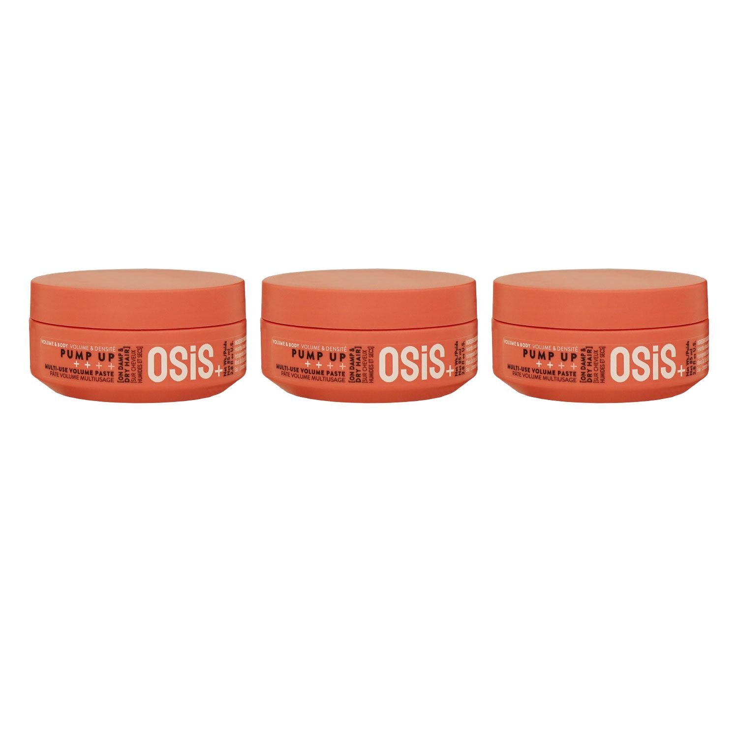 Schwarzkopf Osis Pump Up 3 x 85 ml Volumenpaste Haarstyling Set