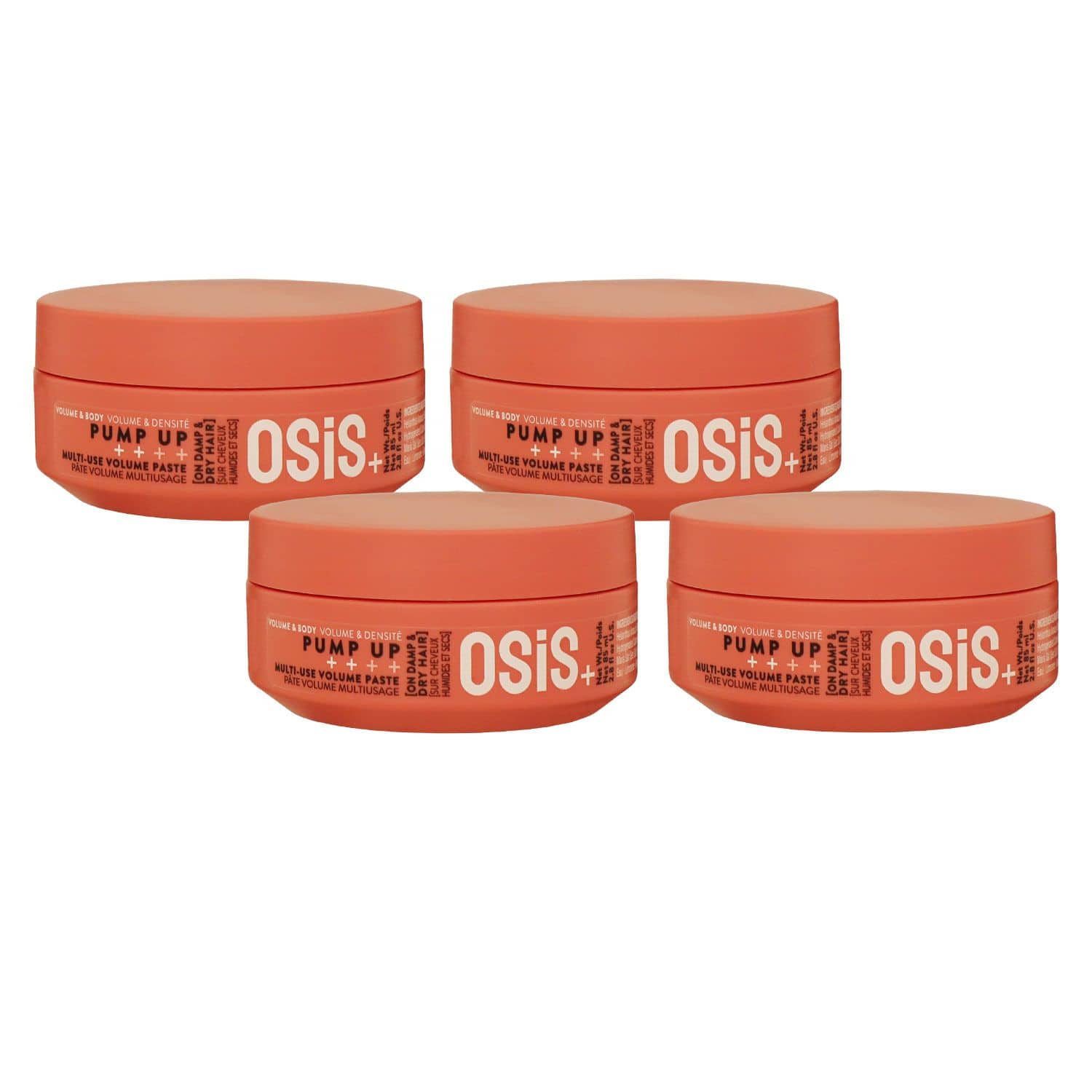 Schwarzkopf Osis Pump Up 4 x 85 ml Volumenpaste Haarstyling Set