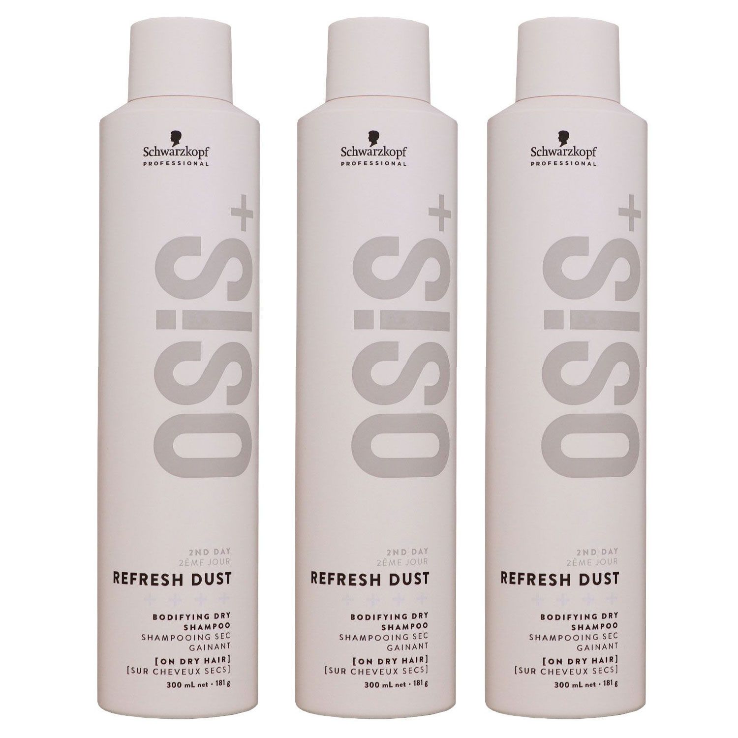 Schwarzkopf Osis Refresh Dust 3 x 300 ml Trockenshampoo Set