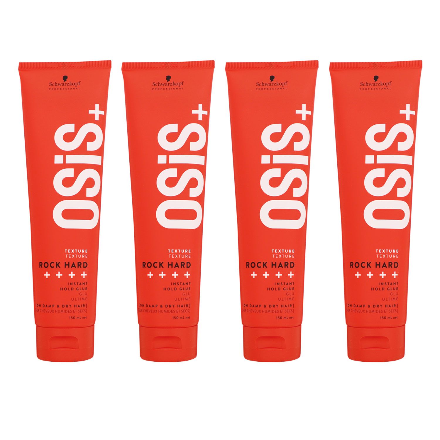 Schwarzkopf Osis Rock Hard 4 x 150 ml Haargel starker Halt Set