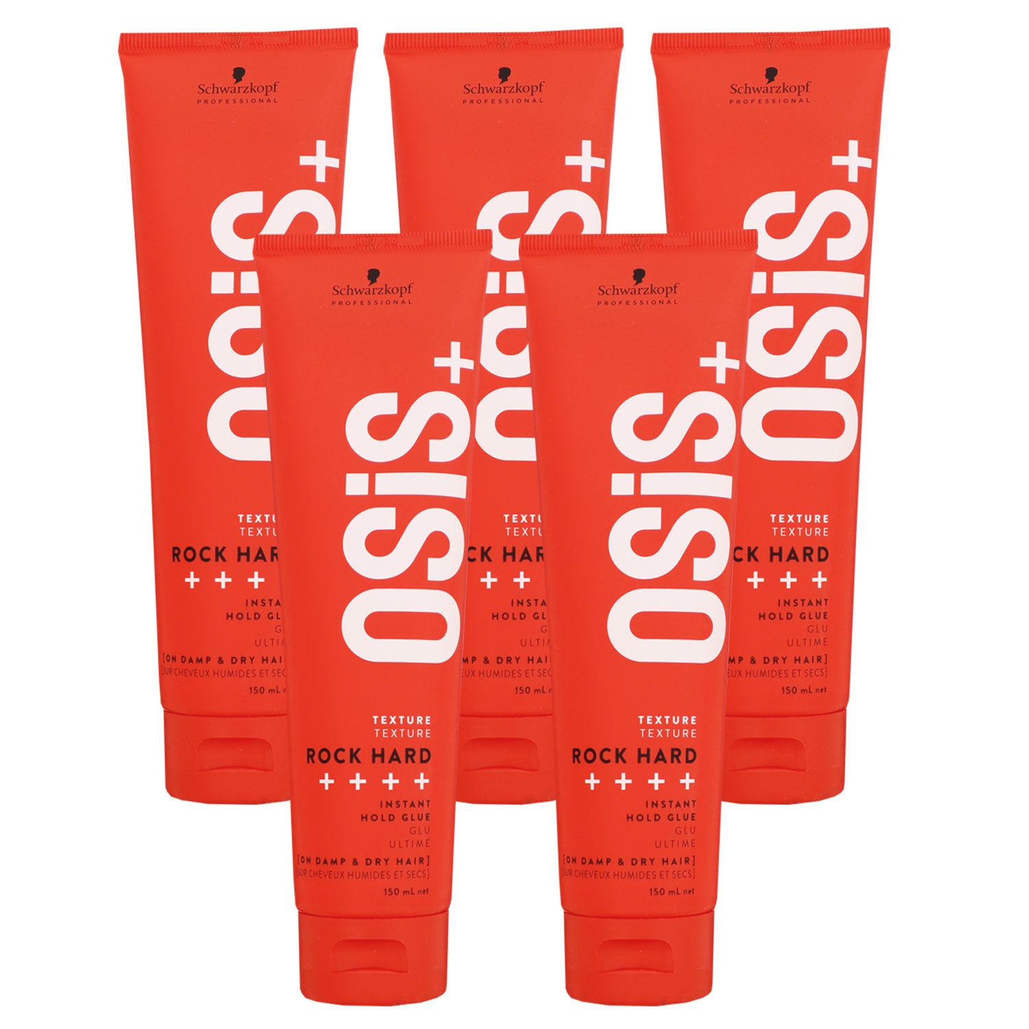 Schwarzkopf Osis Rock Hard 5 x 150 ml Haargel starker Halt Set