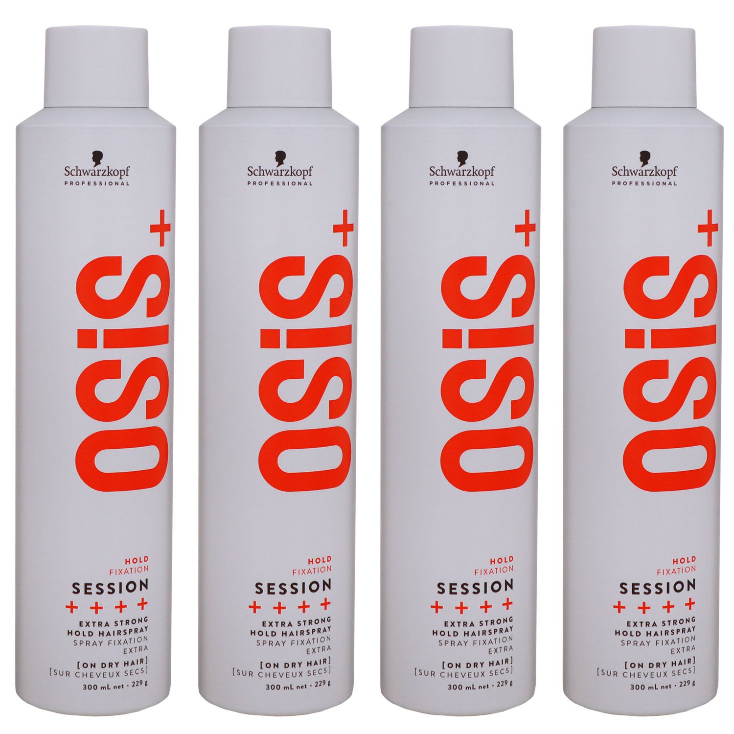 Schwarzkopf Osis Session 4 x 300 ml Haarspray Set