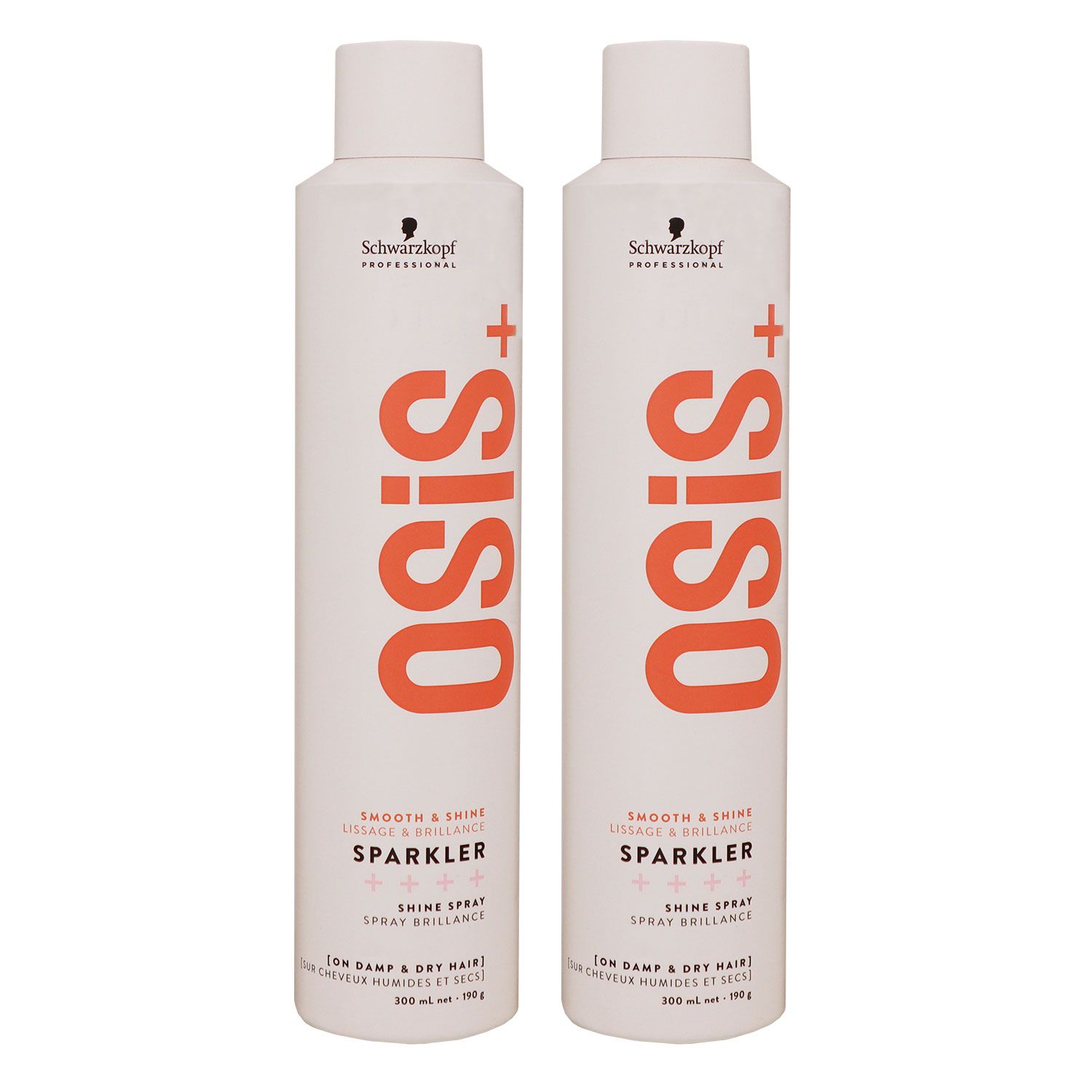 Schwarzkopf Osis Sparkler 2 x 300 ml Haarglanz Spray Set