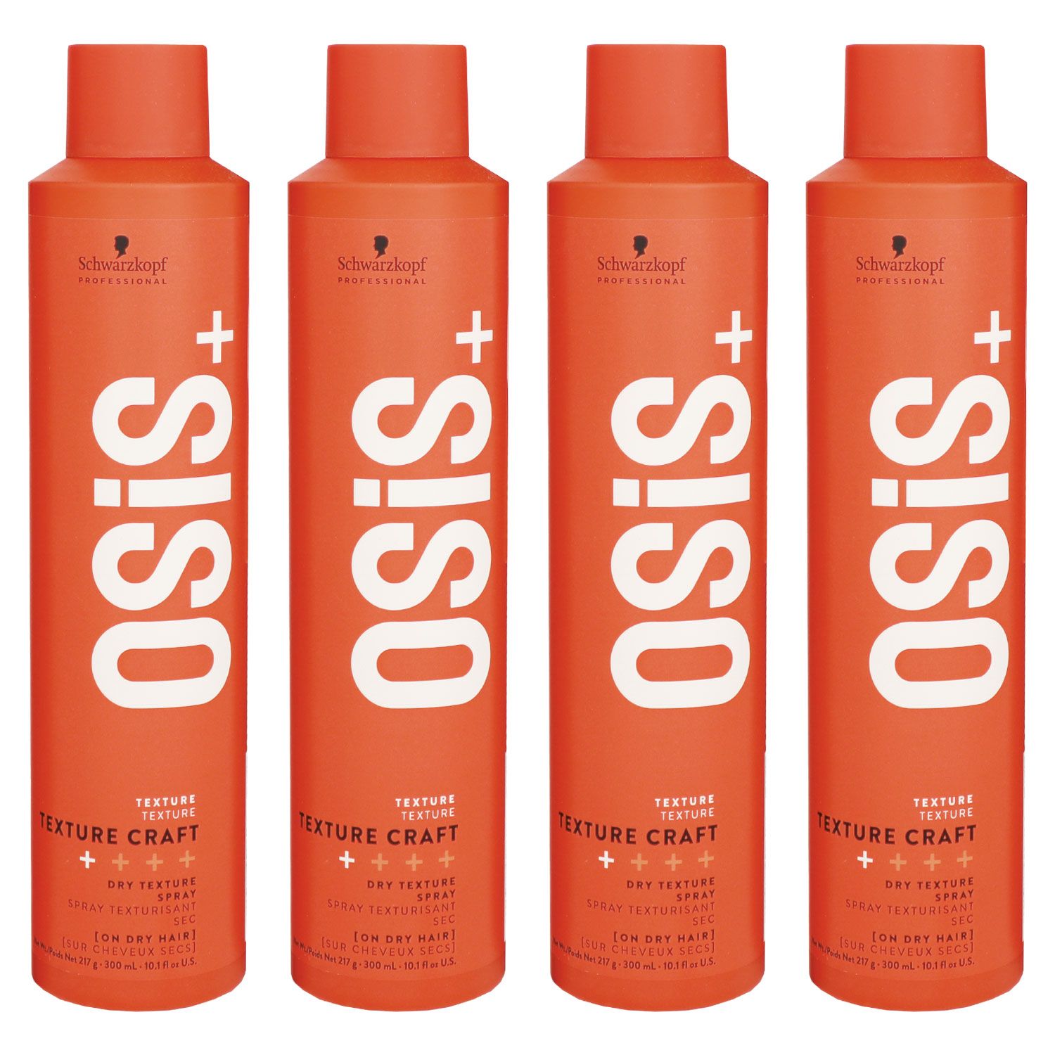 Schwarzkopf Osis Texture Craft 4 x 300 ml trockenes Textur Spray Set ...