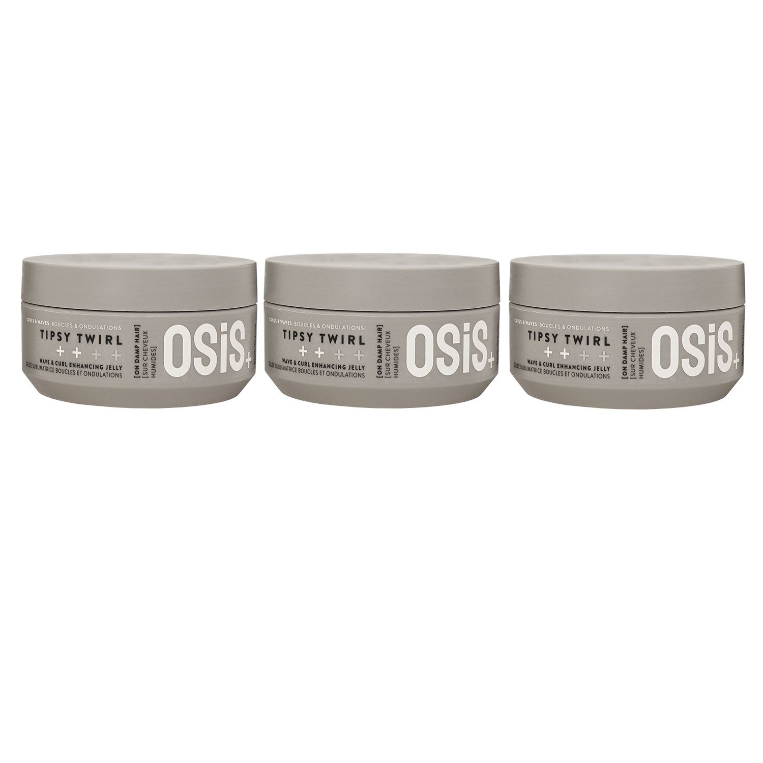 Schwarzkopf Osis Tipsy Twirl 3 x 300 ml wellen - & lockendefinierendes Haargel Set