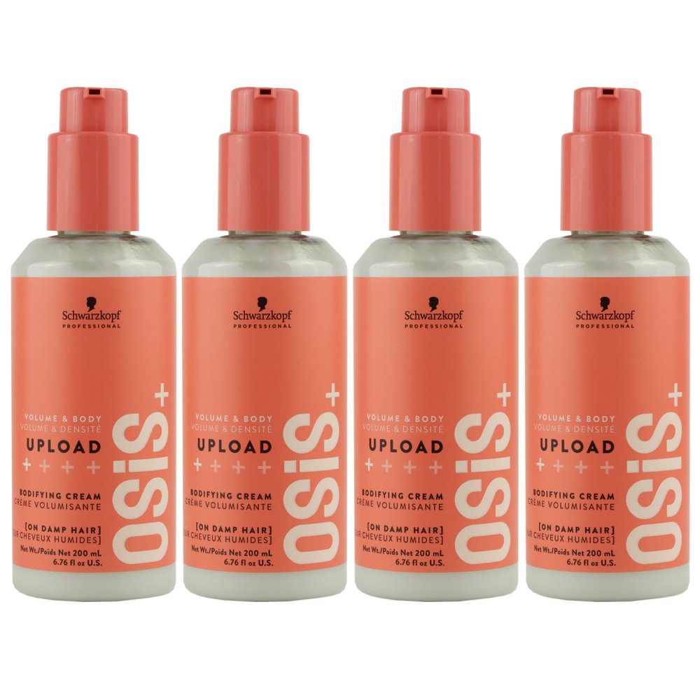 Schwarzkopf Osis Upload Volumen Cream 4 X 200 Ml Set Be