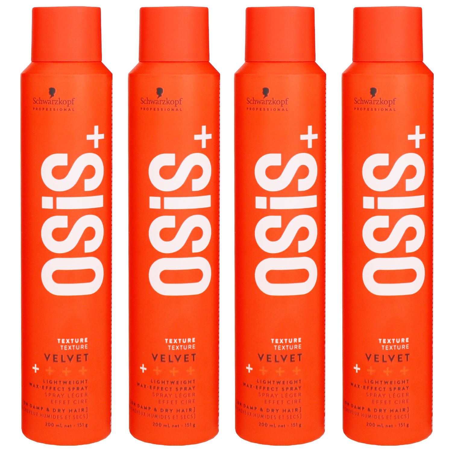 Schwarzkopf Osis Velvet 4 x 200 ml Wachsspray Set