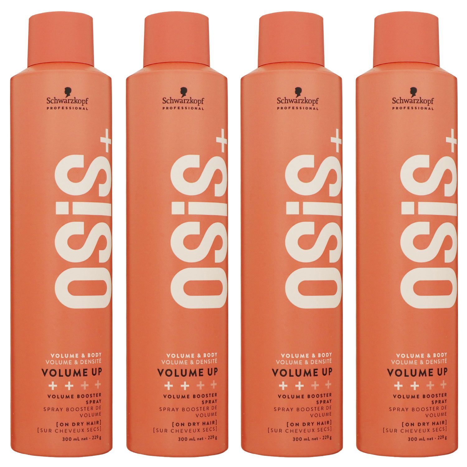 Schwarzkopf Osis Volume Up 4 x 300 ml Volumenspray Set