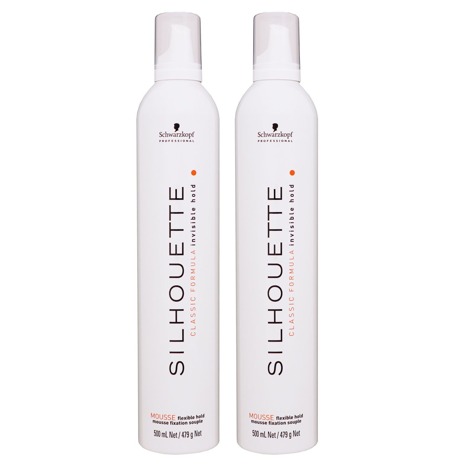 Schwarzkopf Silhouette Classic Formula 2 x 500 ml Mousse Haarschaum flexibler Halt Set